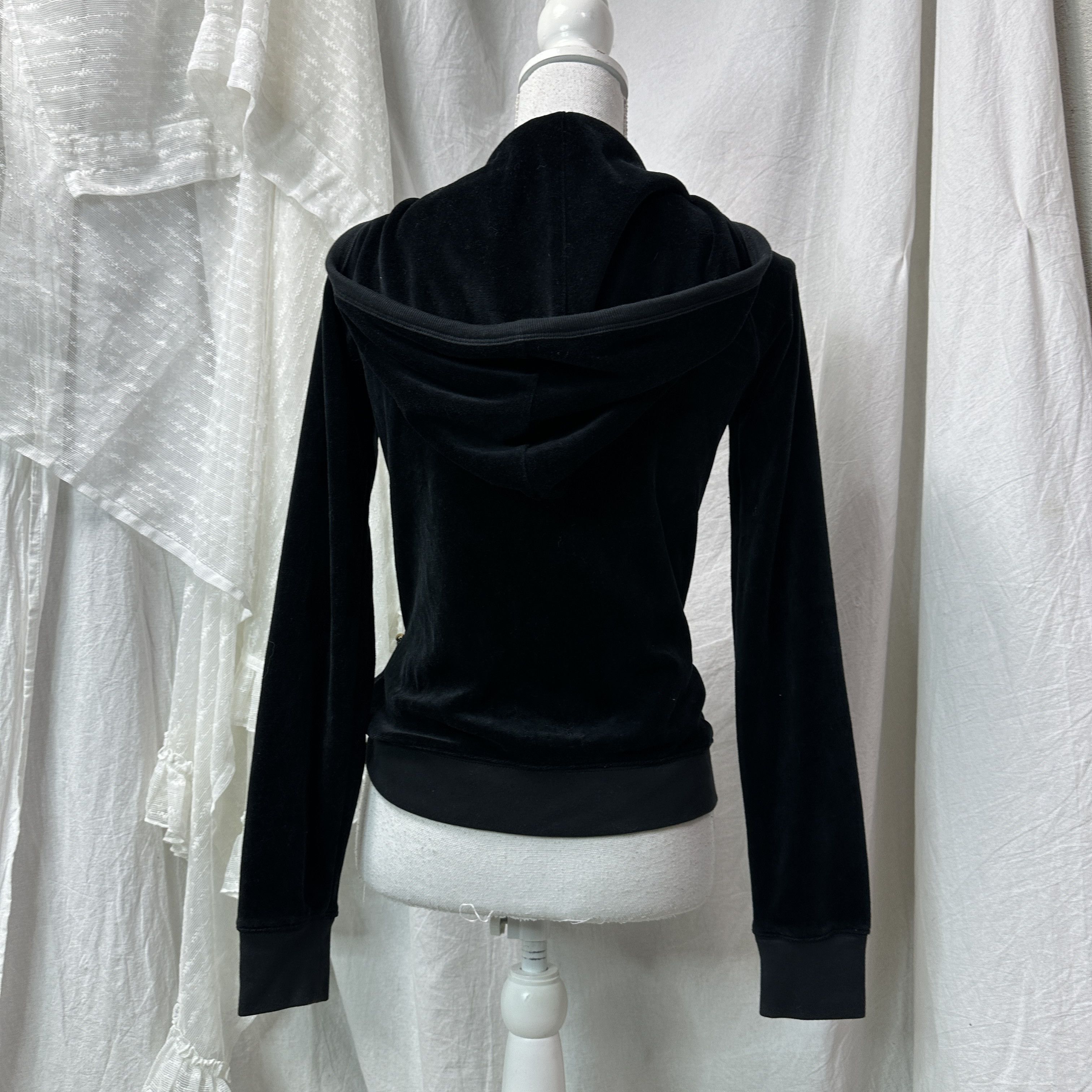 Juicy Couture Vintage Velvet Streetwear Juicy Couture Hoodie Chains Y2K Size M / US 6-8 / IT 42-44 - 3 Thumbnail