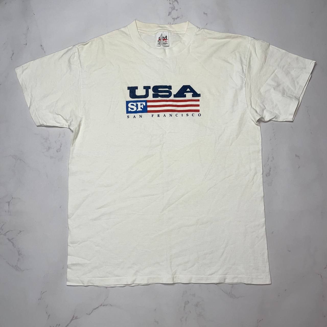 Vintage Vintage 1990s San Francisco USA Souvenir T Shirt /Streetwear Size US XL / EU 56 / 4 - 2 Thumbnail