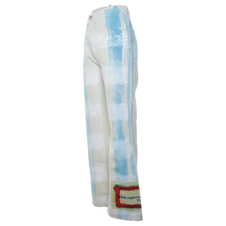 Marni S/S22 Marniphernalia Hand Painted Denim Jeans 705 of 800 Size US 32 / EU 48 - 2 Thumbnail