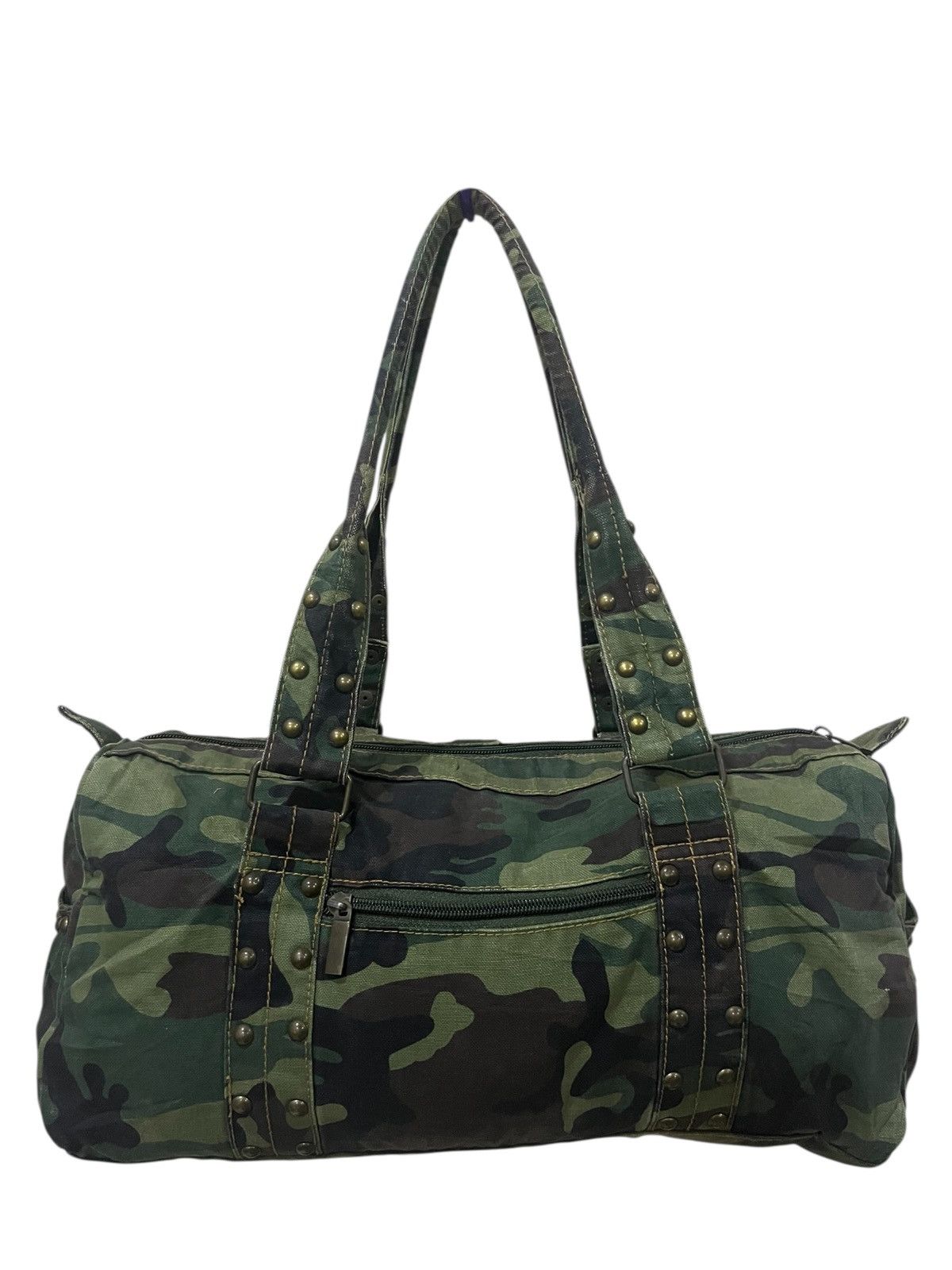 Japanese Brand vintage handle bag camo flag Size ONE SIZE - 6 Thumbnail