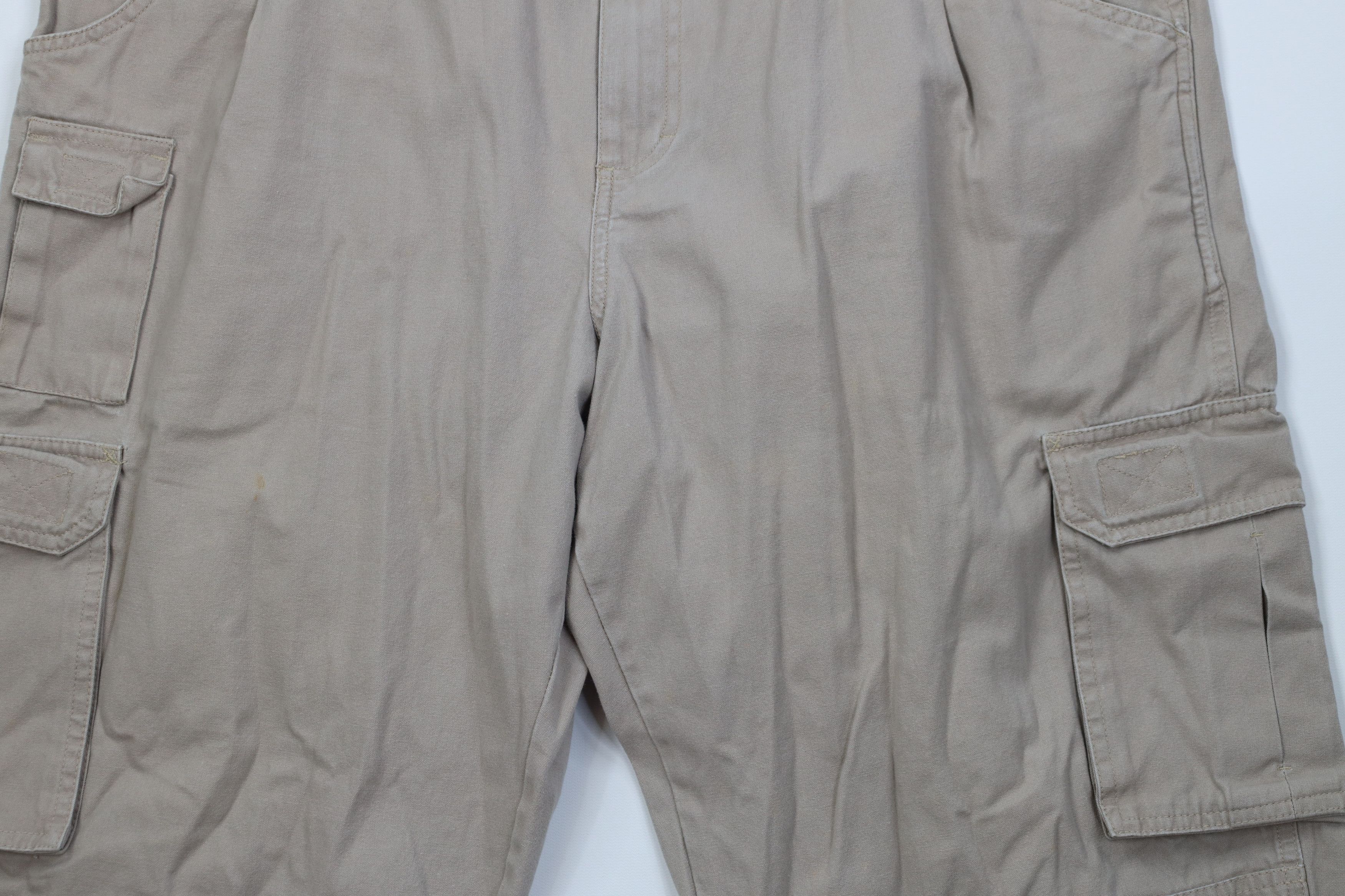 Cabelas Vintage 90s Y2K Cabelas Knee Wide Leg Cargo Pants Canvas Size US 38 / EU 54 - 3 Thumbnail