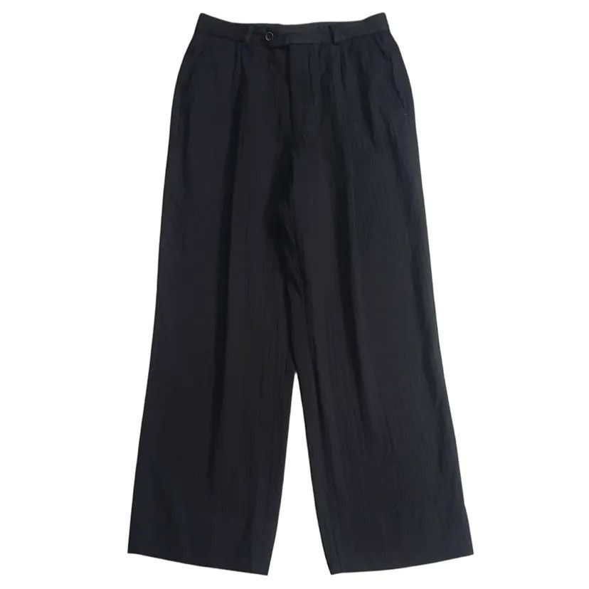Armani Collezioni Armani Collezioni Striped Wool Blend Loose Trouser Size US 28 / EU 44 - 1 Thumbnail