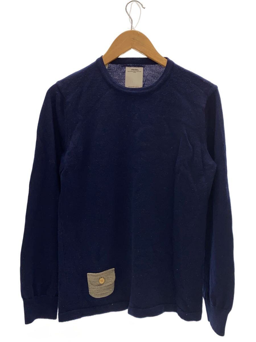 Visvim Blue Wool Knit Sweater (thin) Size US M / EU 48-50 / 2 - 1 Thumbnail