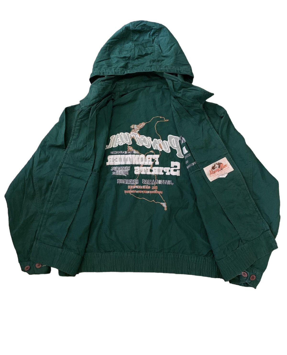 Japanese Brand Punctual frontier Spirit Bomber Green Jacket Size US M / EU 48-50 / 2 - 6 Thumbnail