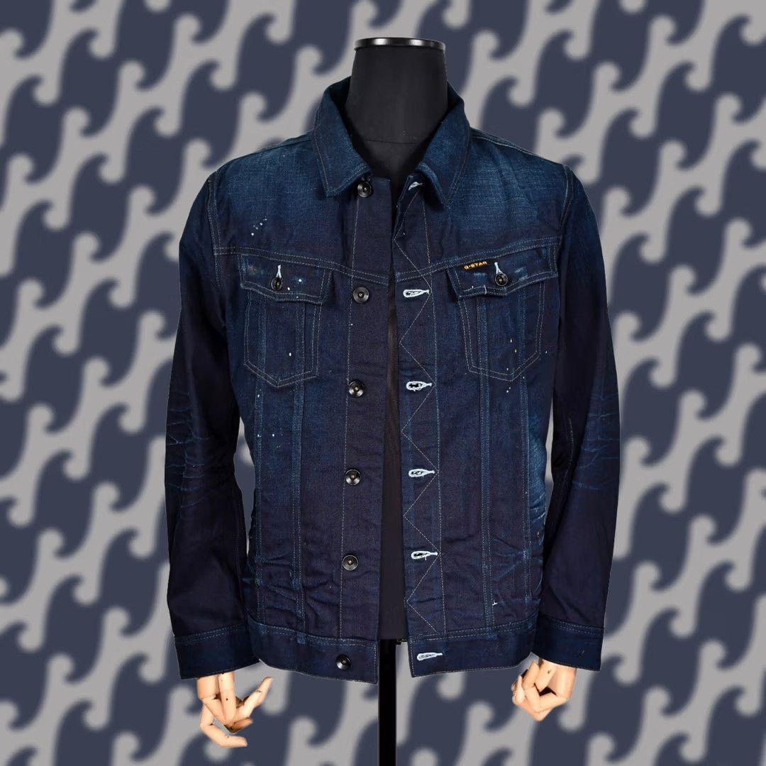 G-Star G-Star Slim Tailor Grit Denim 3D Raw Men's Denim Jacket 2XL Blue Slim 2XL Jacket Mens Denim Size US XXL / EU 58 / 5 - 1 Thumbnail