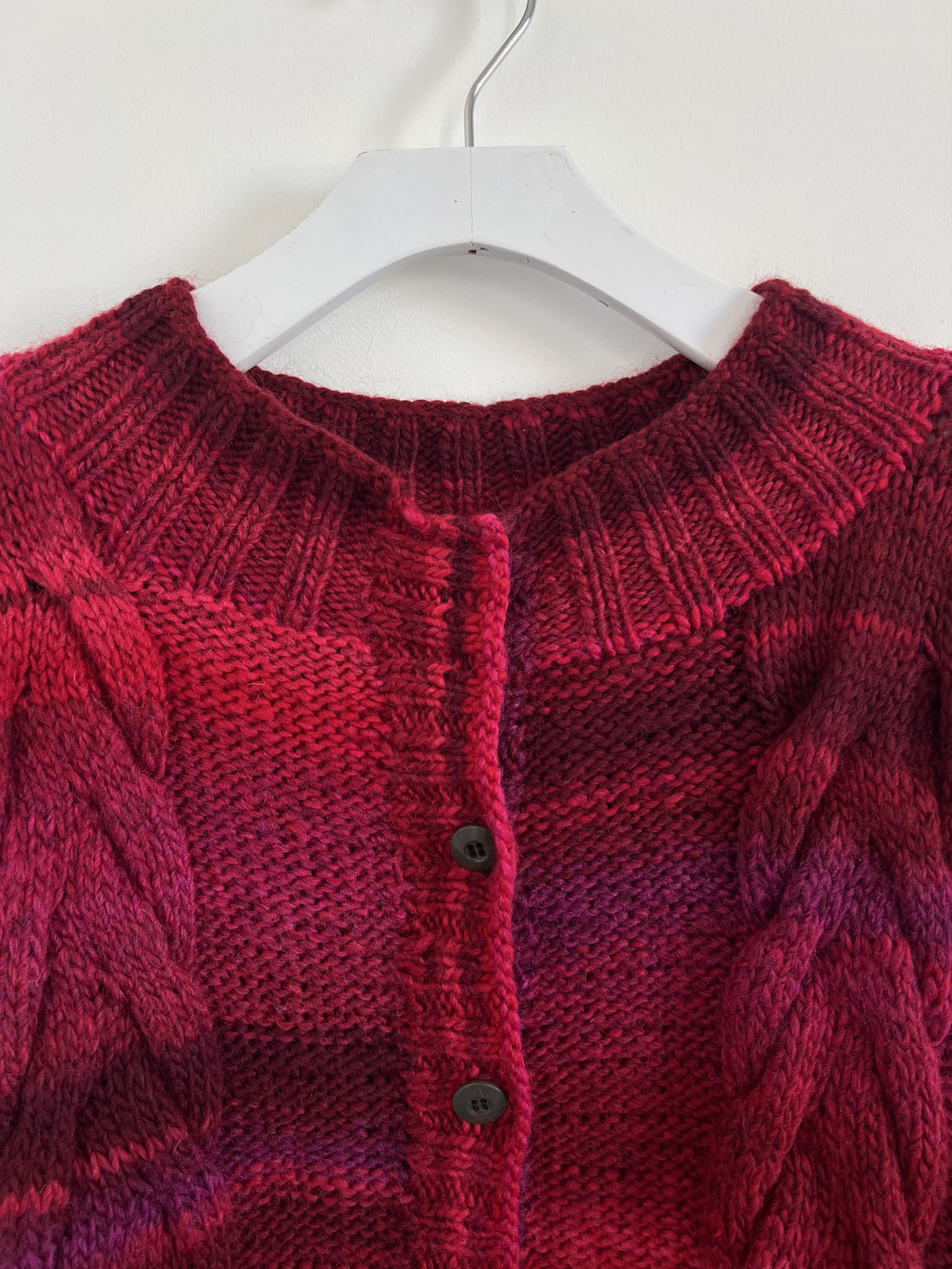 Handmade Wool Cardigan Size ONE SIZE - 4 Thumbnail