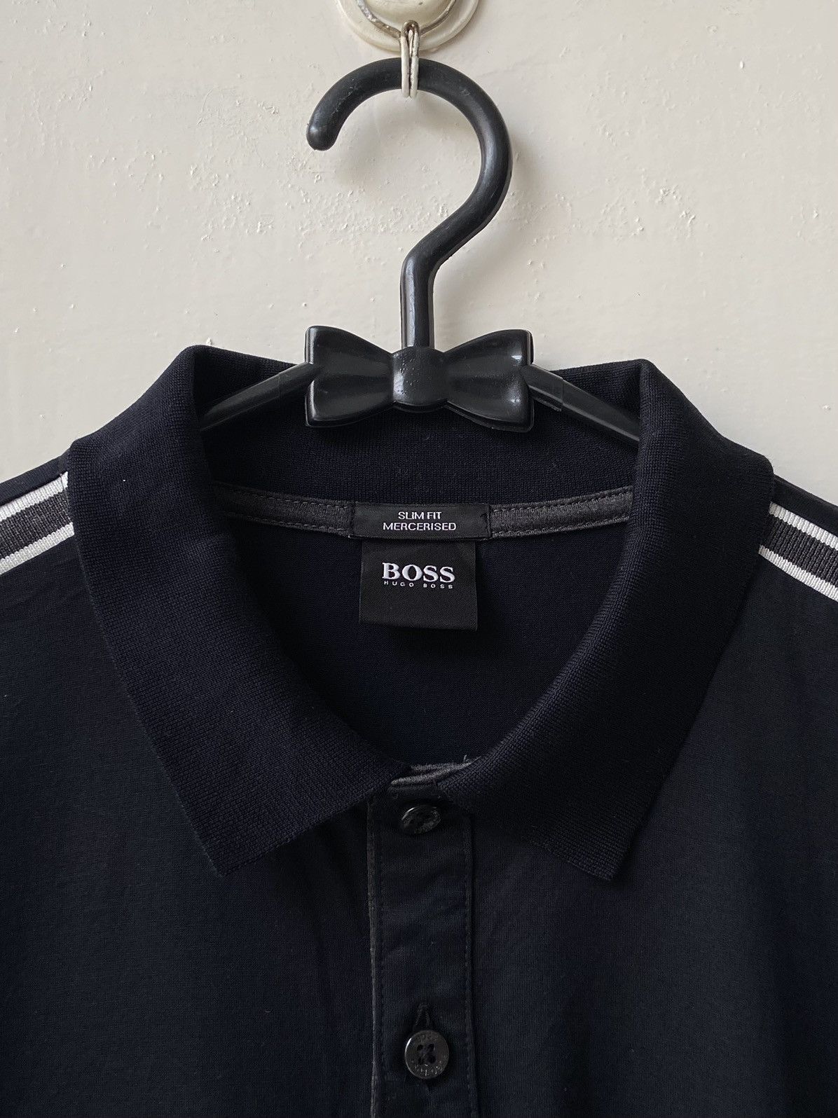 Hugo Boss HUGO BOSS Black Long T-shirt Size US S / EU 44-46 / 1 - 14 Thumbnail