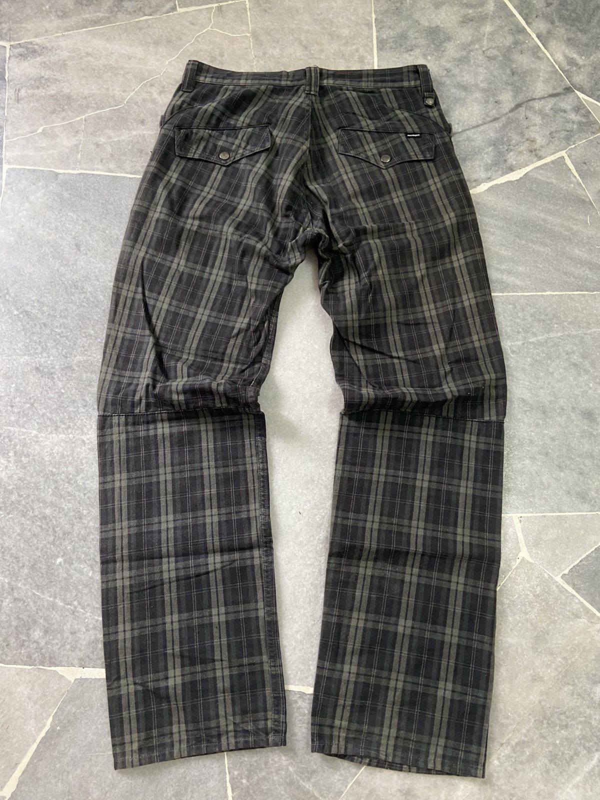 Japanese Brand Montage Abstract Checkered Pants Size US 32 / EU 48 - 2 Thumbnail