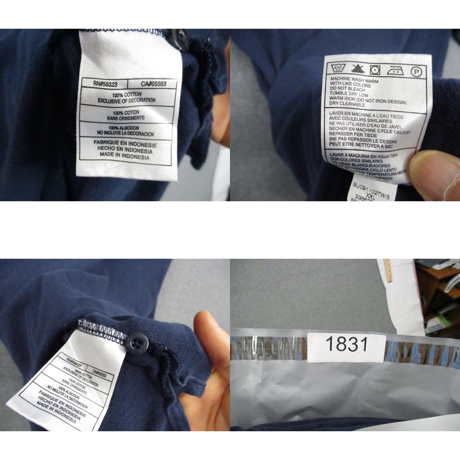 Nike Nike Sportswear Polo Shirt XXL Men Blue Short Sleeve Size US XXL / EU 58 / 5 - 8 Thumbnail