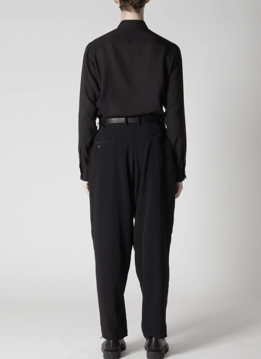 Yohji Yamamoto Yohji Yamamoto Pour Homme - Ta/TUXEDO FLAP SIDE TUCK PANTS Size US 30 / EU 46 - 6 Thumbnail