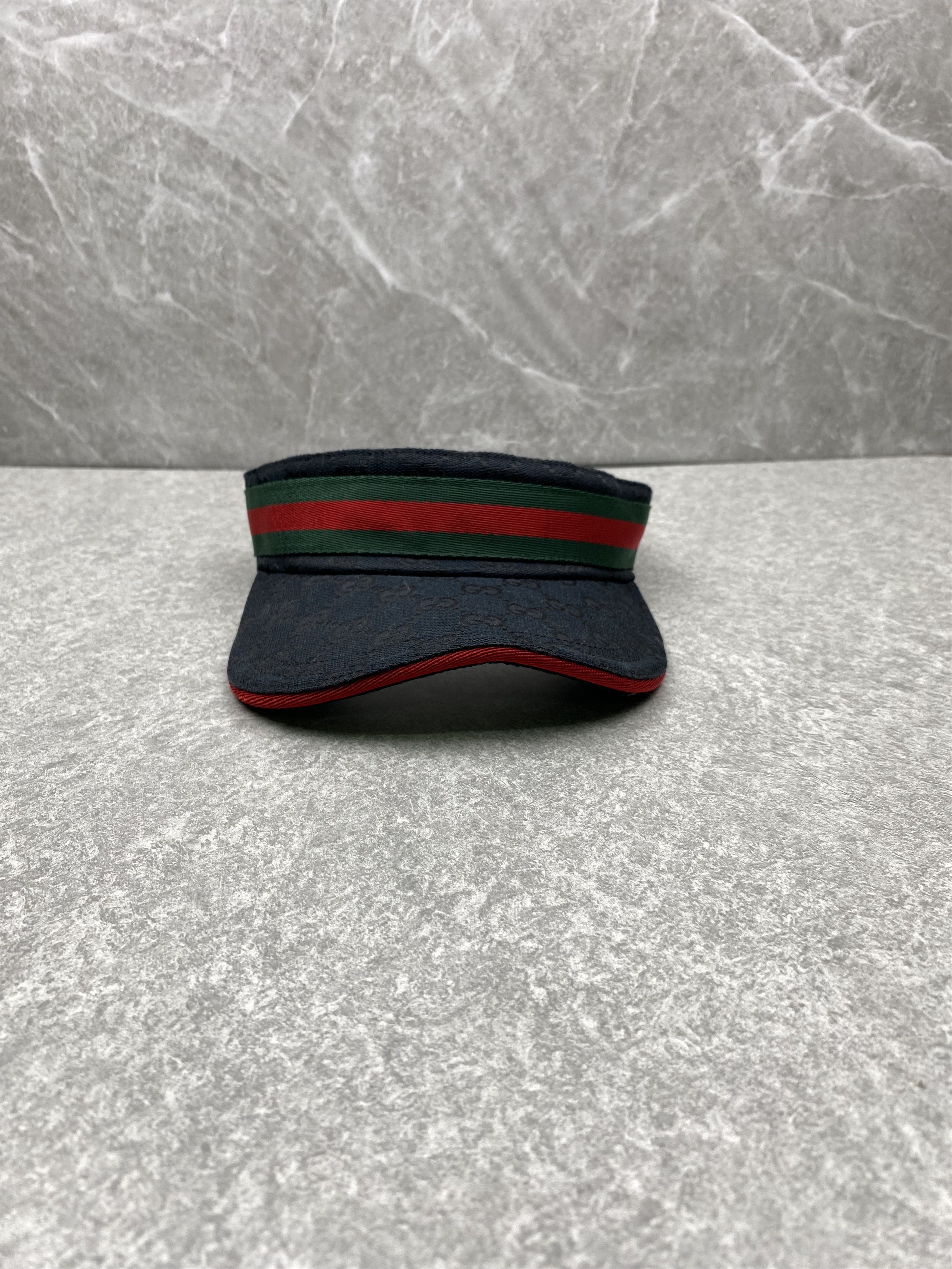 Gucci Gucci Black Monogram Visor Cap Size ONE SIZE - 5 Thumbnail