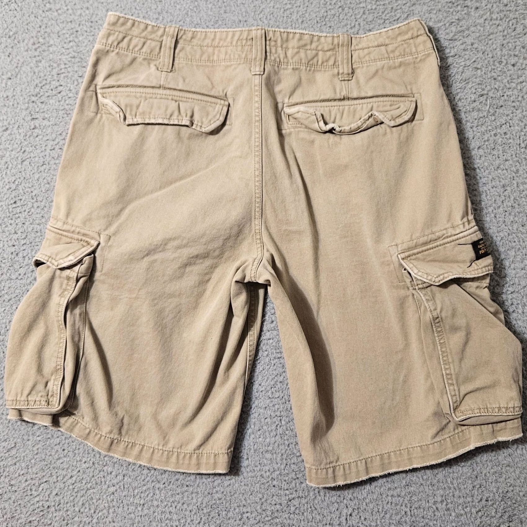 Polo Ralph Lauren Polo Jeans Co. Mens Cargo Shorts Brown Military Surplus Size 34 Size US S / EU 44-46 / 1 - 2 Thumbnail