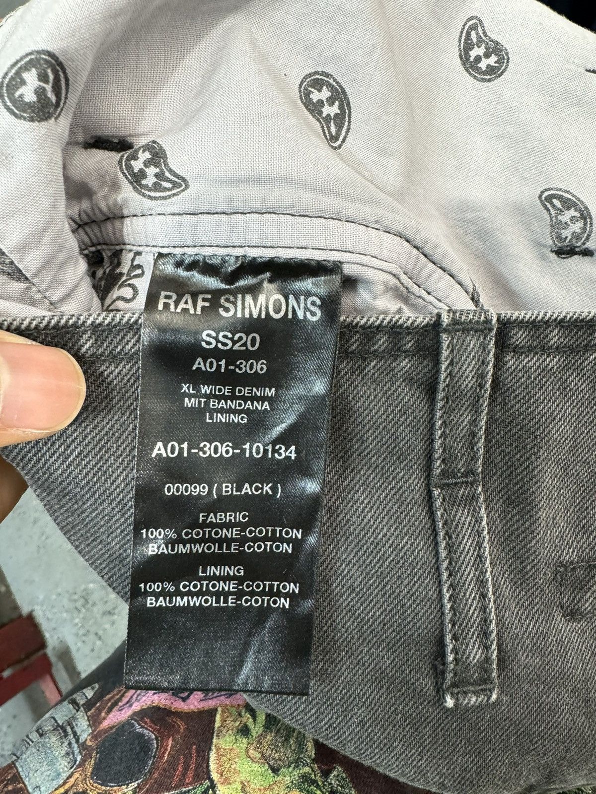 Raf Simons Raf Simons Redux Waves AW04 Oversized Denim Waves Size US 36 / EU 52 - 11 Thumbnail