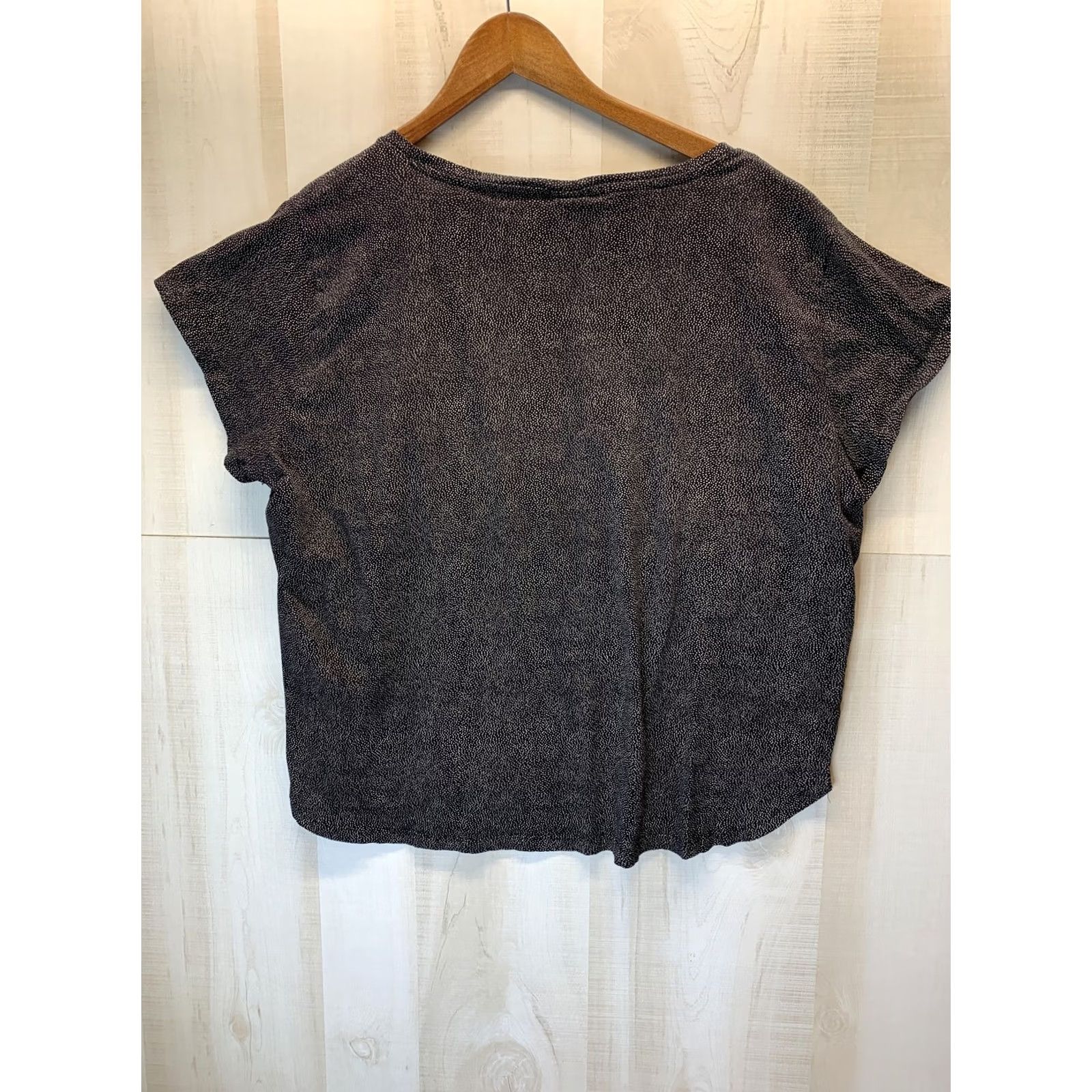 H&M H & M Blouse Polka Dot Black/White Short Sleeve Womens XXL Shirt Office Casual Size XXL / US 16-18 / IT 52-54 - 5 Thumbnail