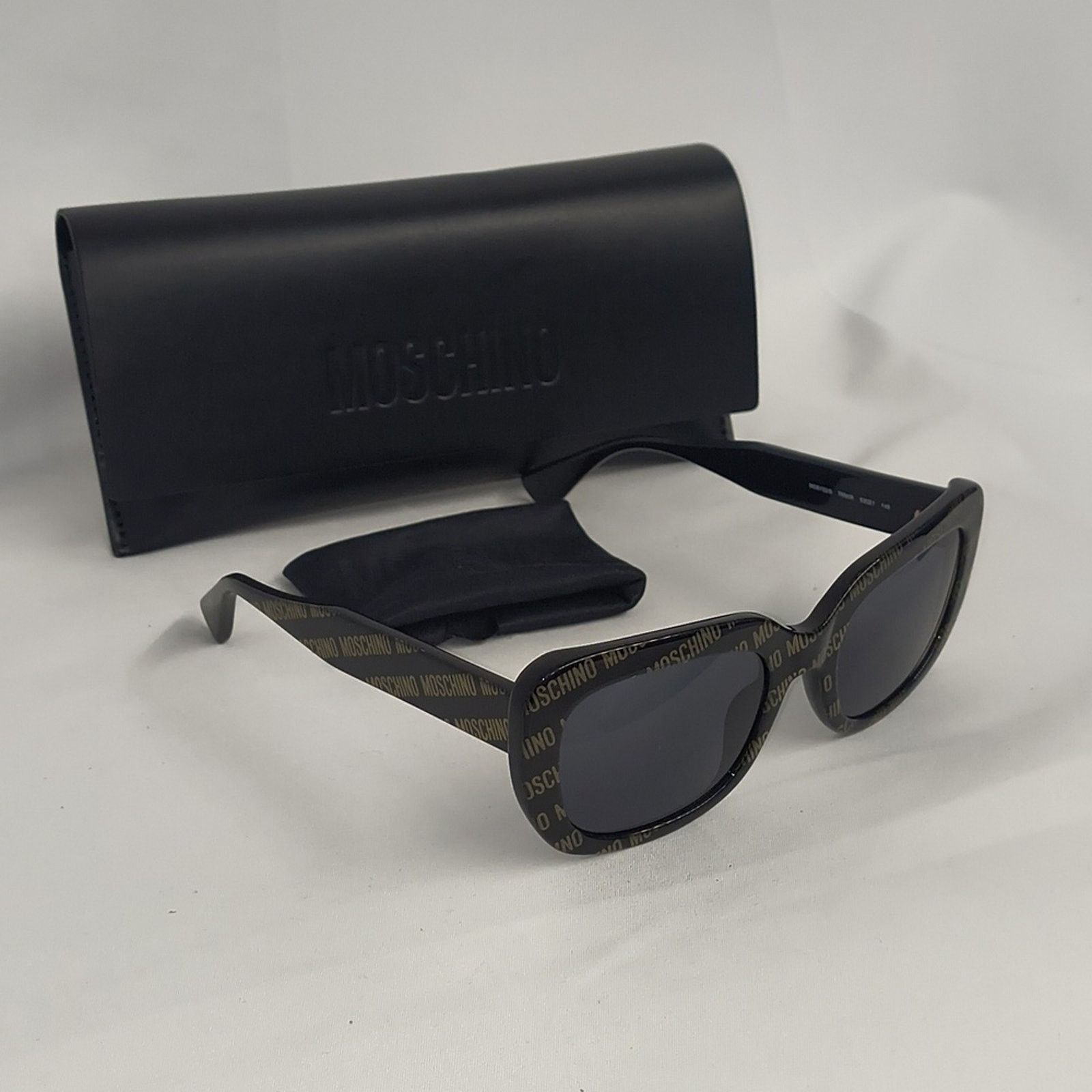 Moschino New Moschino Black and Gold Sunglasses Size ONE SIZE - 10 Thumbnail
