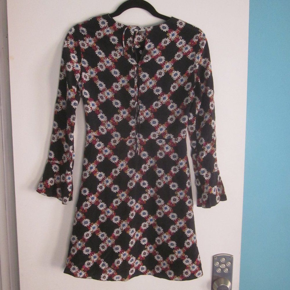 Sandro Sandro Rony Silk Floral Dress Size 1 Size S / US 4 / IT 40 - 8 Thumbnail
