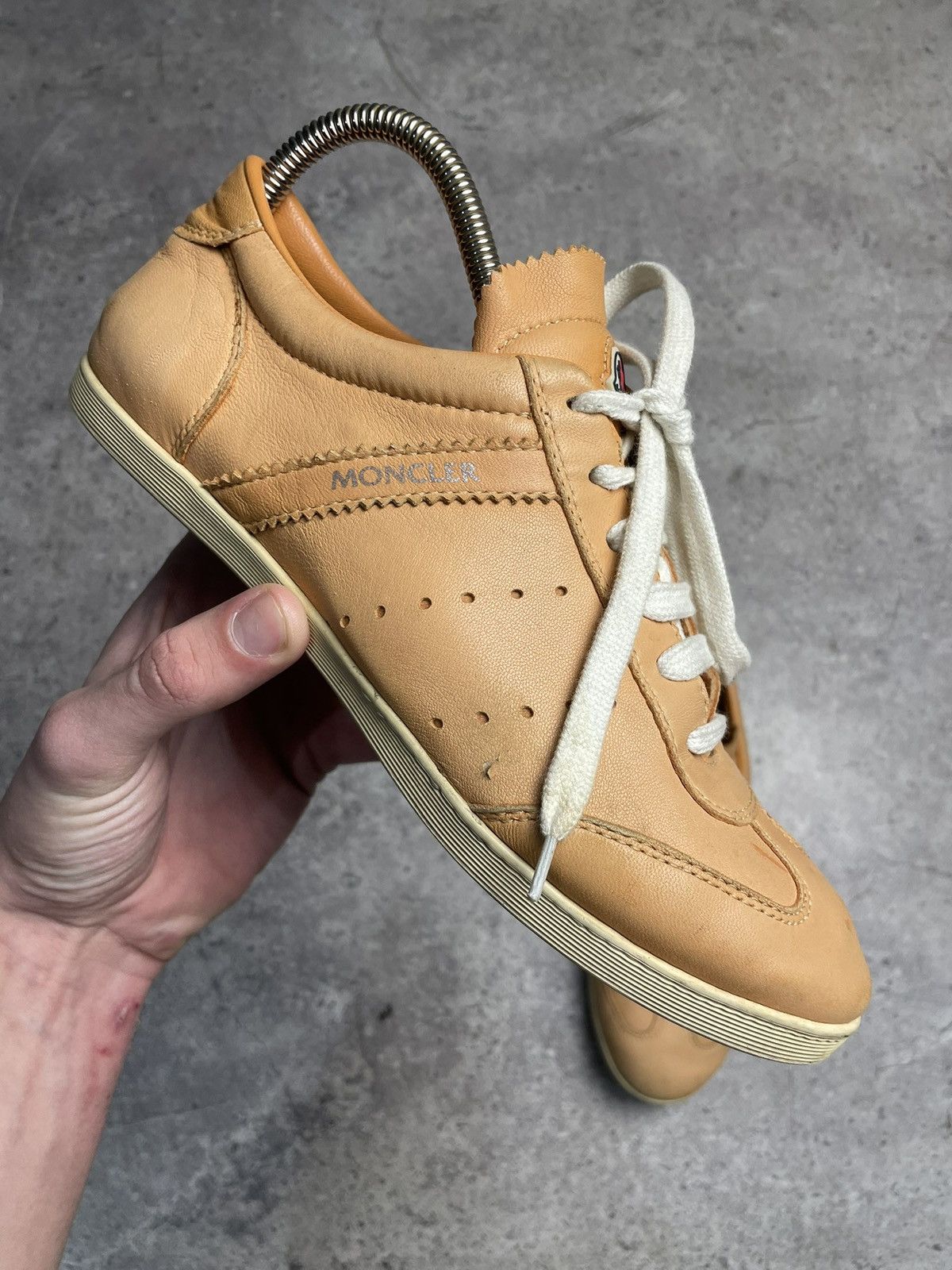 Moncler Moncler Leather low top shoes size EU38 Size US 8 / IT 38 - 3 Thumbnail