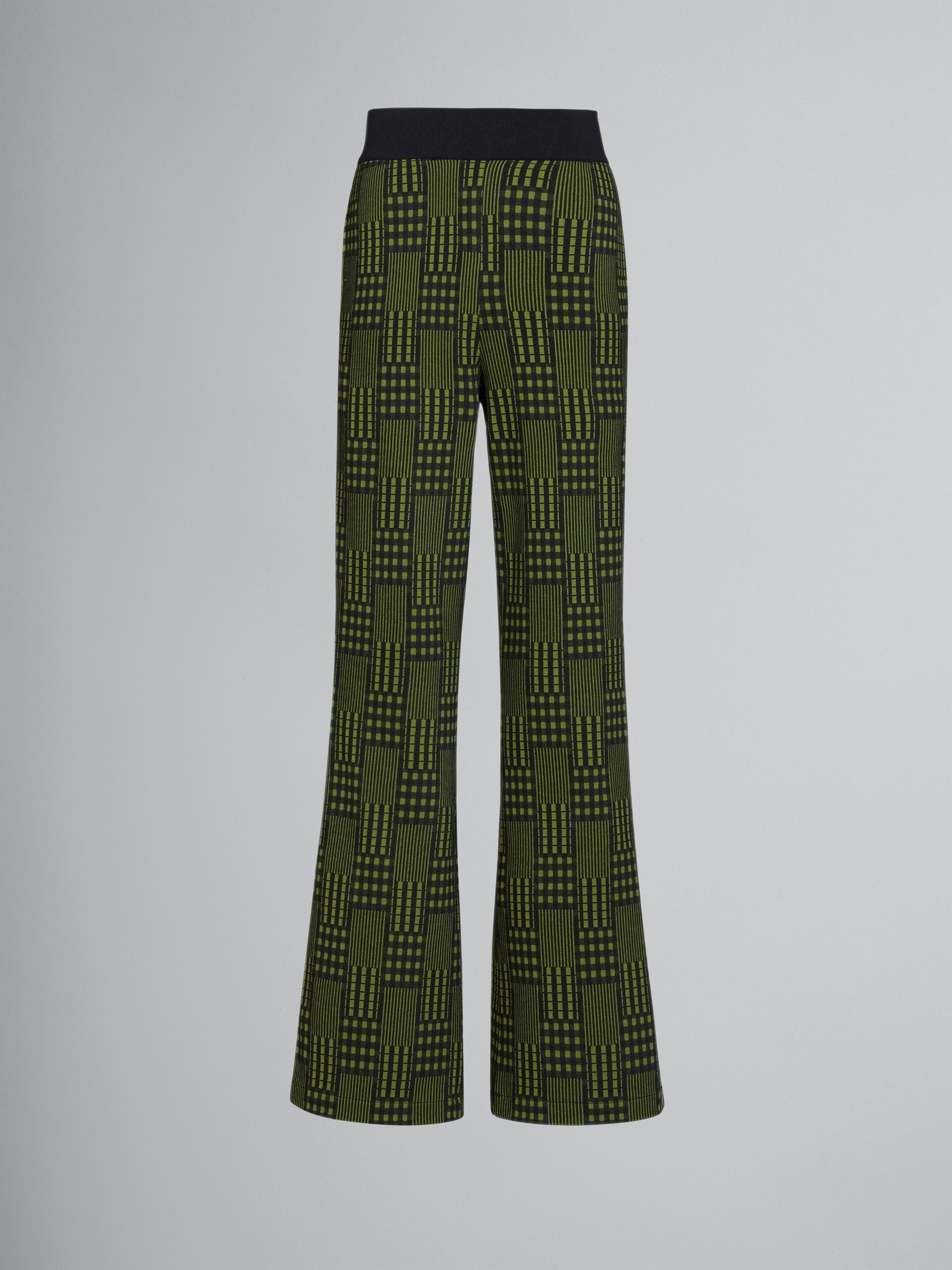 Marni o1w1db10125 Jersey Trousers With Checks And Stripes in Green Size US 36 / EU 52 - 1 Thumbnail