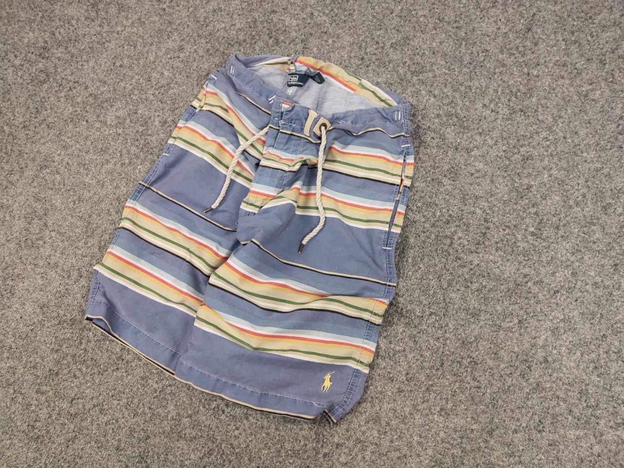 Polo Ralph Lauren Vintage 90's Polo Ralph Lauren Canvas Blue Striped Shorts Size US 36 / EU 52 - 3 Thumbnail