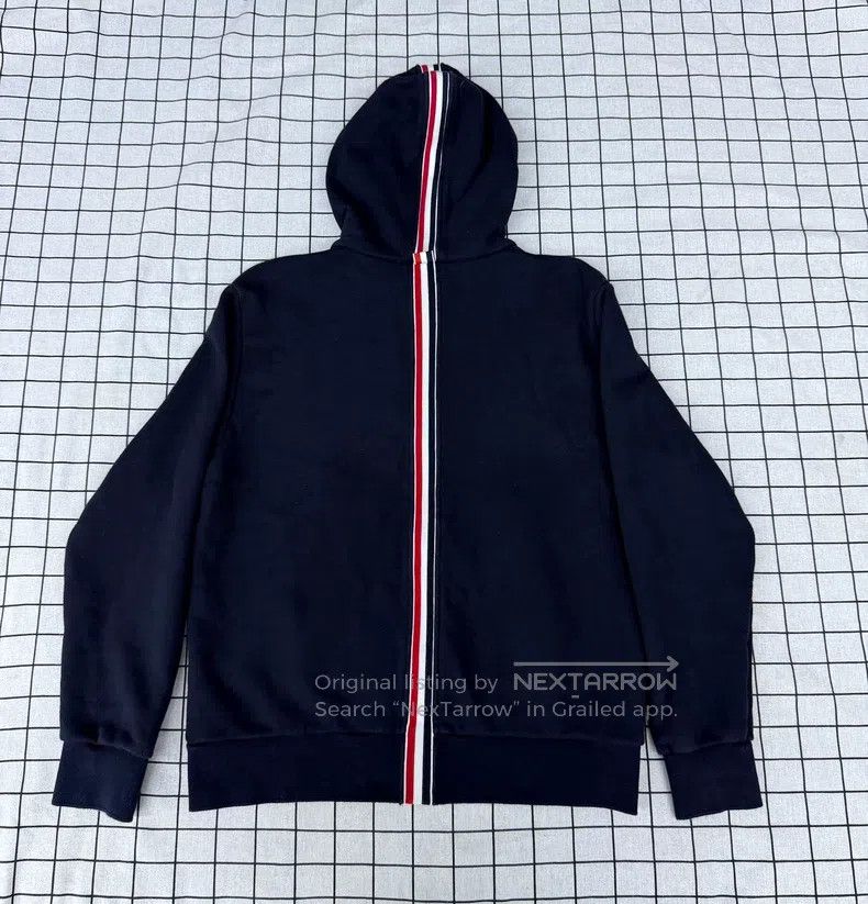 Thom Browne Thom Browne Classic striped navy blue coat Size US M / EU 48-50 / 2 - 2 Thumbnail