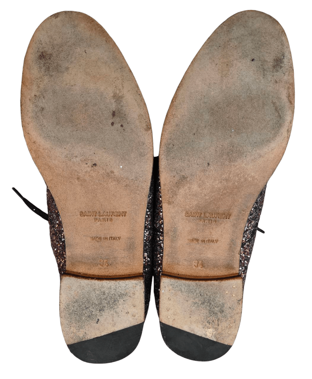 Saint Laurent Paris Saint Lauren Glitter Calf Skin Shoe Size US 4 / IT 34 - 8 Thumbnail