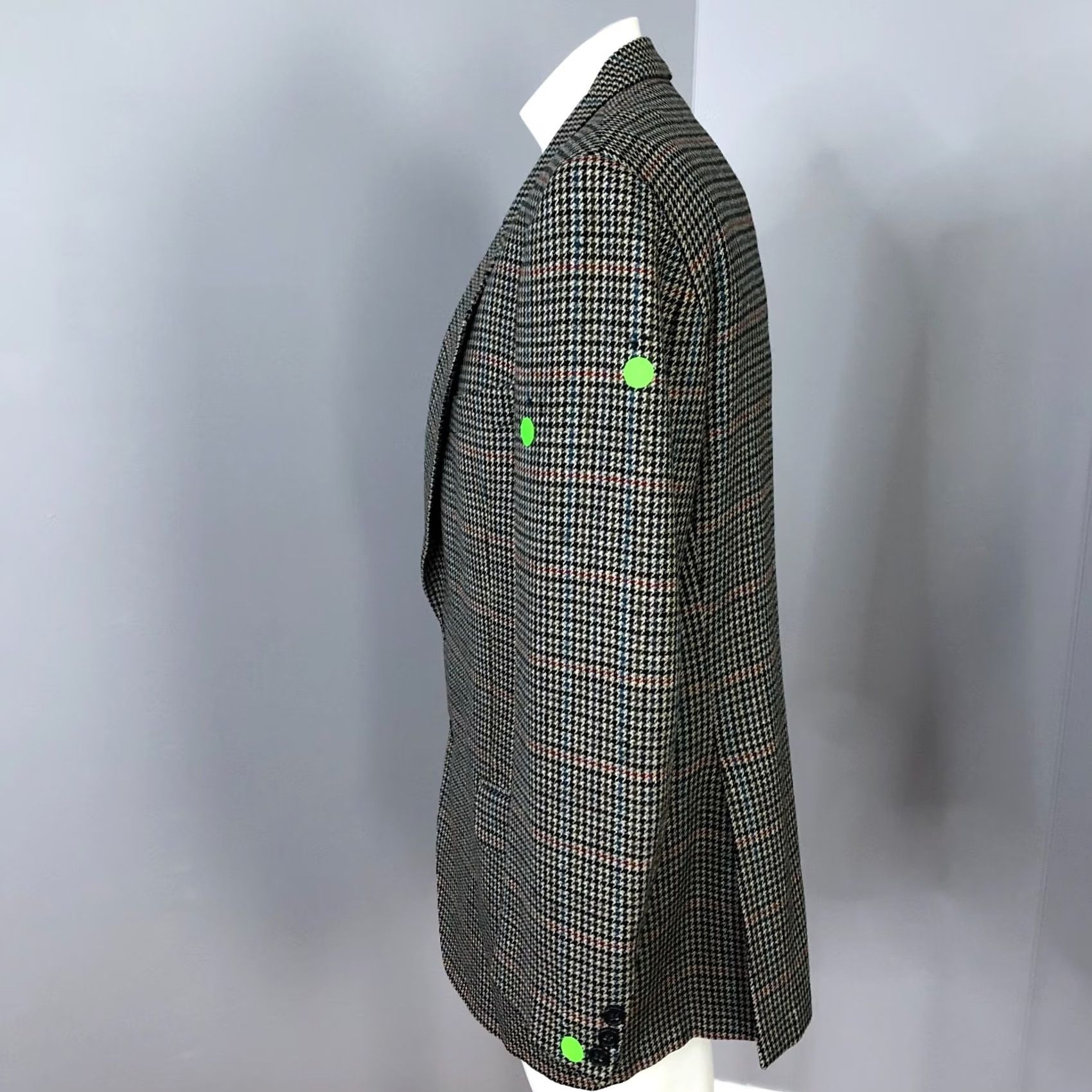 Ermenegildo Zegna Ermenegildo Zegna Tessuto Houndstooth 44 Wool Sport Coat Beige Black Mens Jacket Single-Breasted Notch Lapel Two-Button Front Regular Vintage No Size US S / EU 44-46 / 1 - 3 Thumbnail