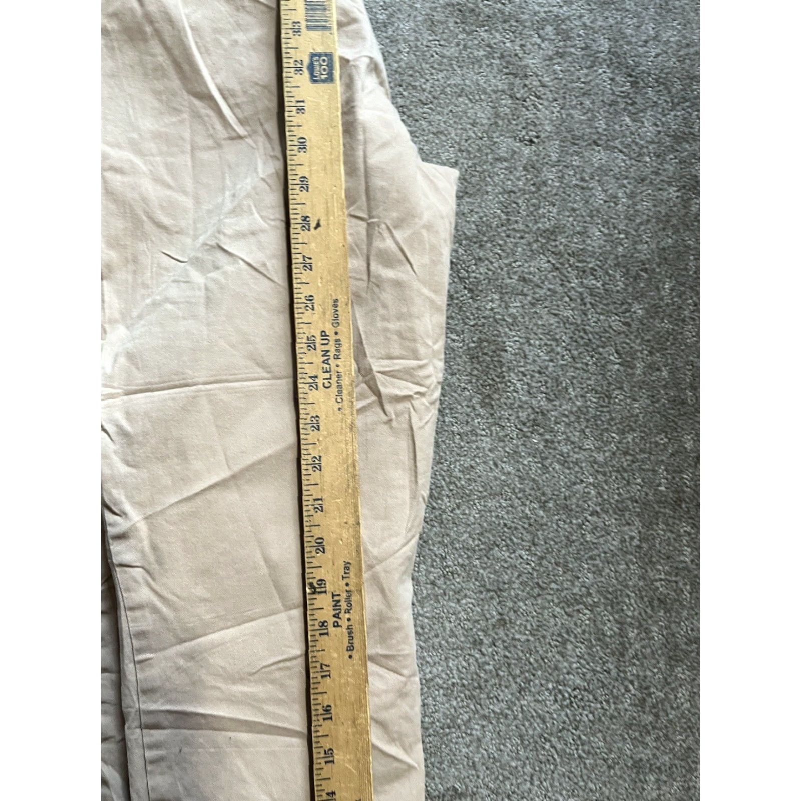Ann Taylor VINTAGE Ann Taylor Loft Womens Size 4T Beige Khaki Pants Stretch Skinny Ankle X-Tall? Size 27" / US 4 / IT 40 - 6 Thumbnail