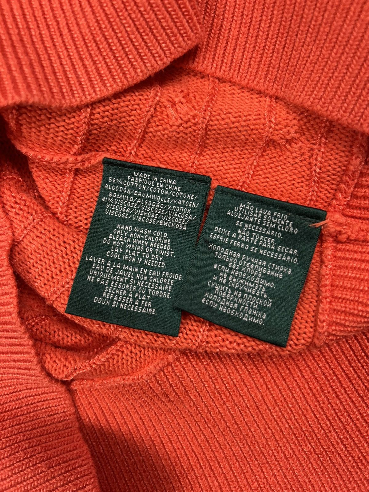 Ralph Lauren Vintage Ralph Lauren LRL Oranger Knit Sweater Women’s L Y2K Size L / US 10 / IT 46 - 10 Thumbnail