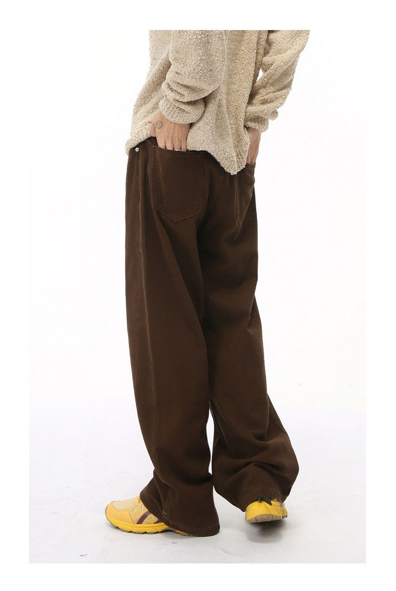 Japanese Brand × Jean Japanese retro simple dark brown washed jeans Size US 32 / EU 48 - 5 Thumbnail