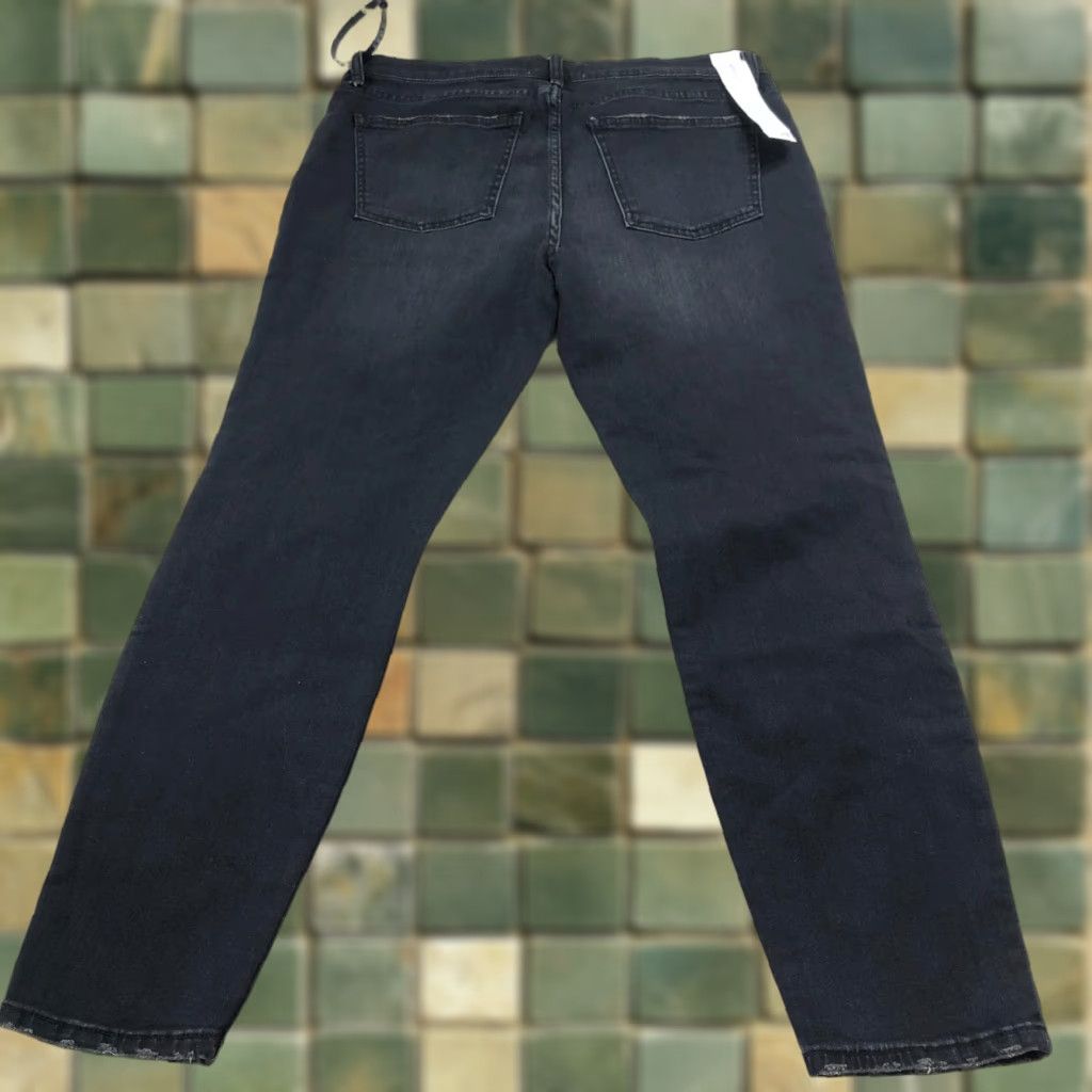 Vintage Current/Elliott Stiletto Jeans Black Mid Rise Denim 32 Regular Women’s 5-Pocket Cotton Blend Jeans Retro Ready List Size 24" / US 00 / IT 34 - 1 Thumbnail