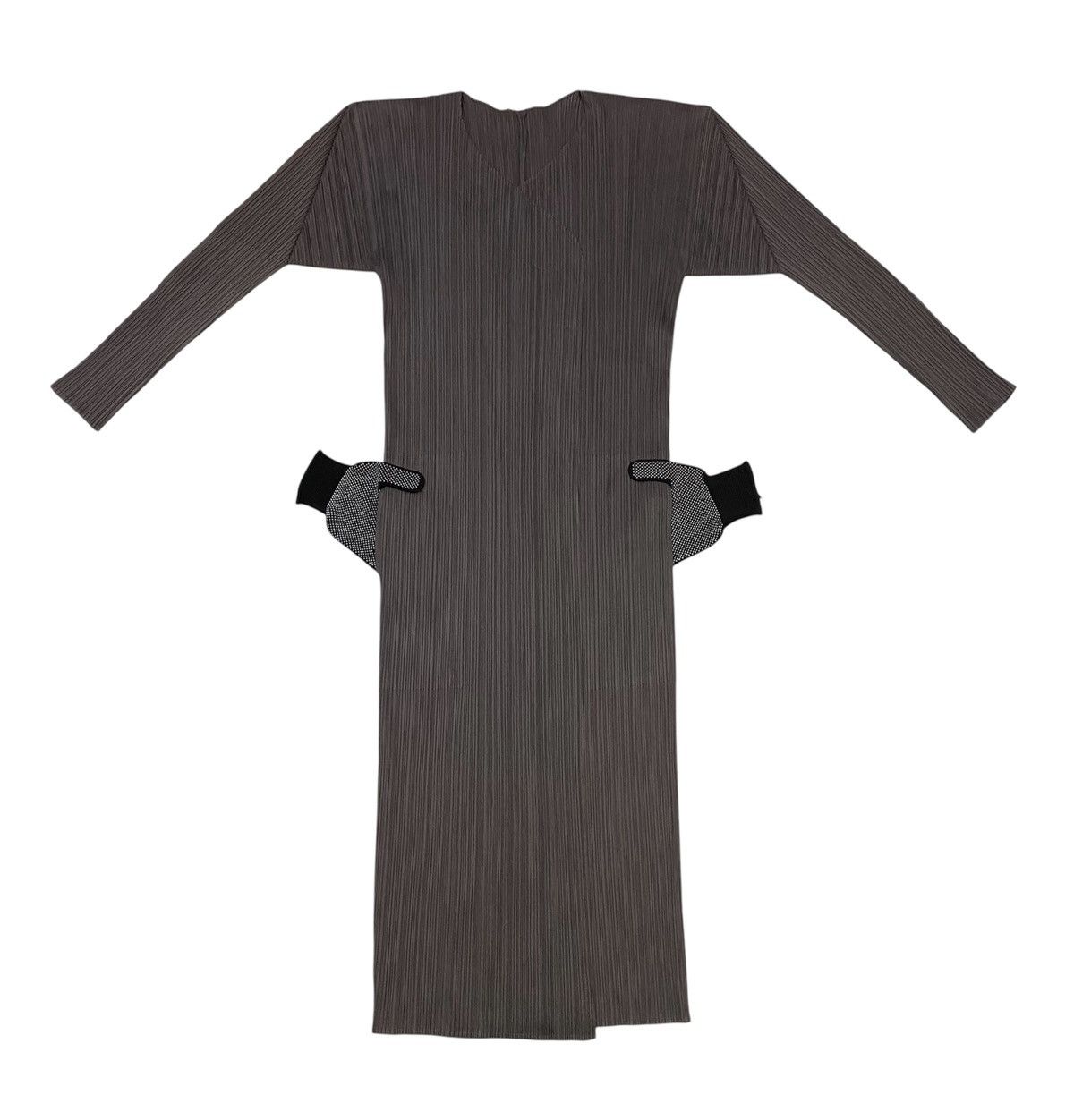 Pleats Please Issey Miyake Vintage Pleats Please Issey Miyake Buttonless Long Cardigan Size L / US 10 / IT 46 - 3 Thumbnail