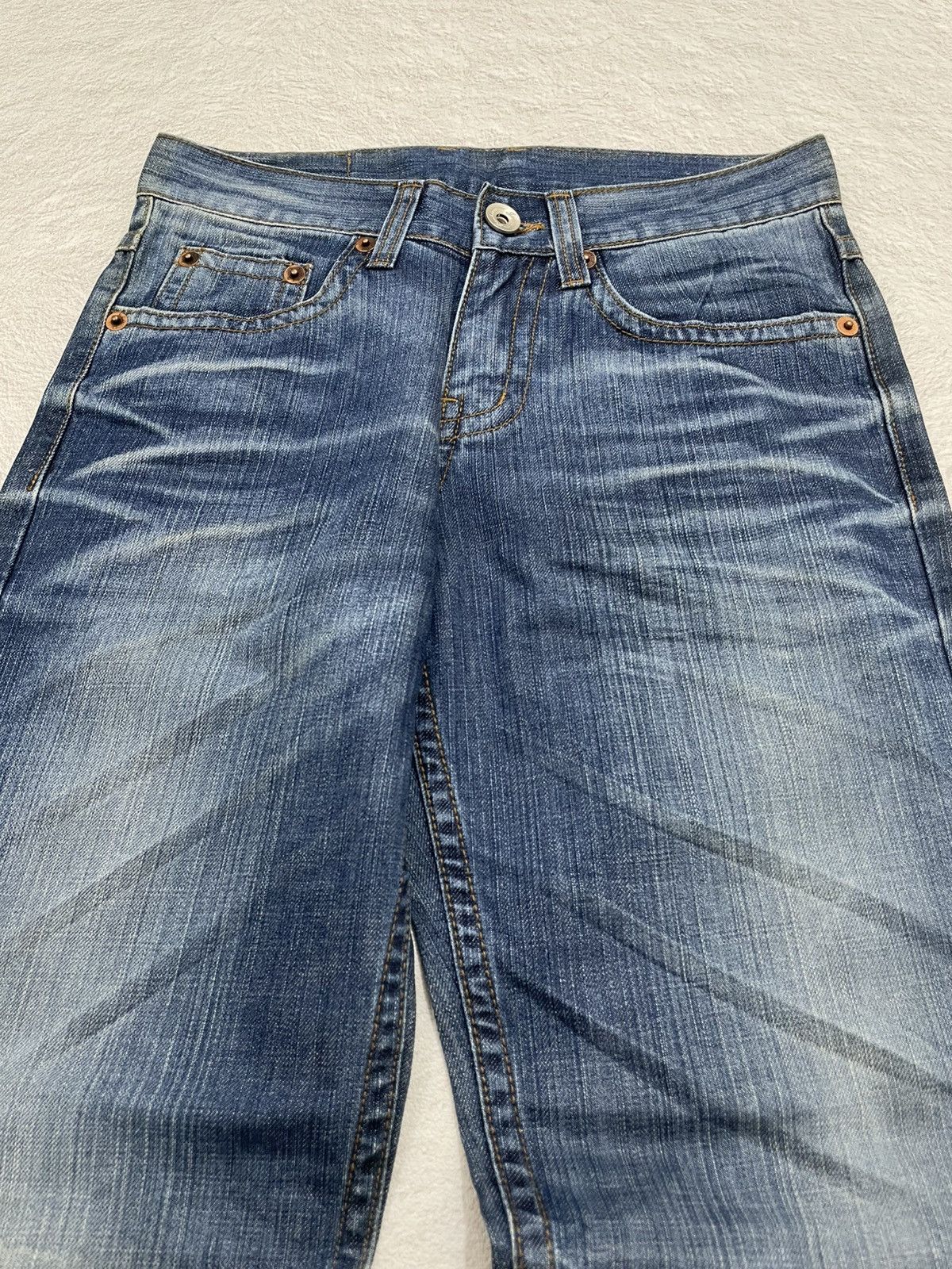 Japanese Brand 2000s Japanese Faded Bootcut Denim Stonewash Y2K Size US 29 - 4 Thumbnail