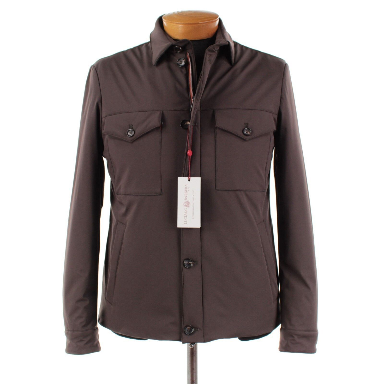 Luciano Barbera Luciano Barbera Overshirt Size L US In Brown Polyamide Blend Size US L / EU 52-54 / 3 - 1 Thumbnail