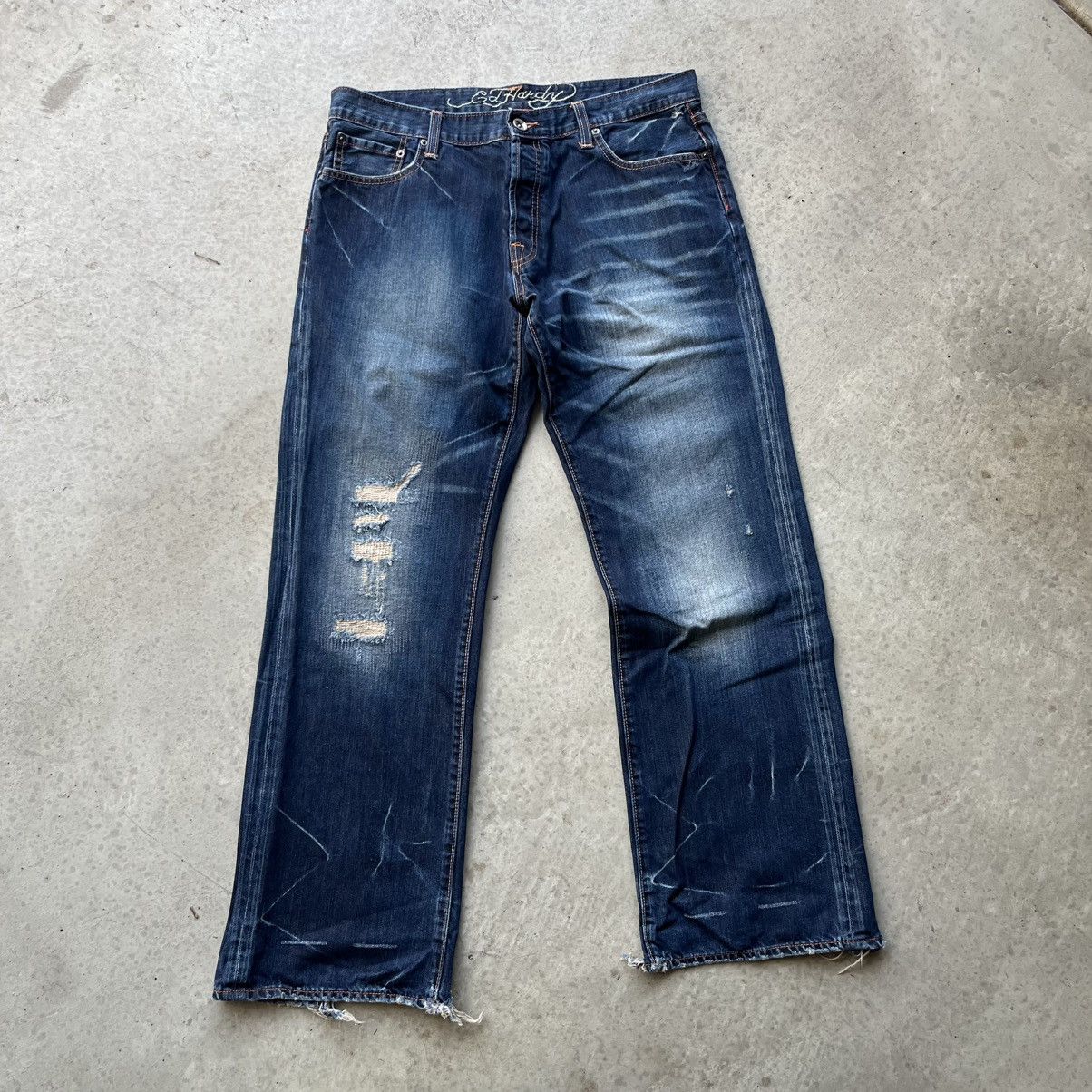 Ed Hardy 2008 ed hardy raw denim Size US 34 / EU 50 - 2 Thumbnail