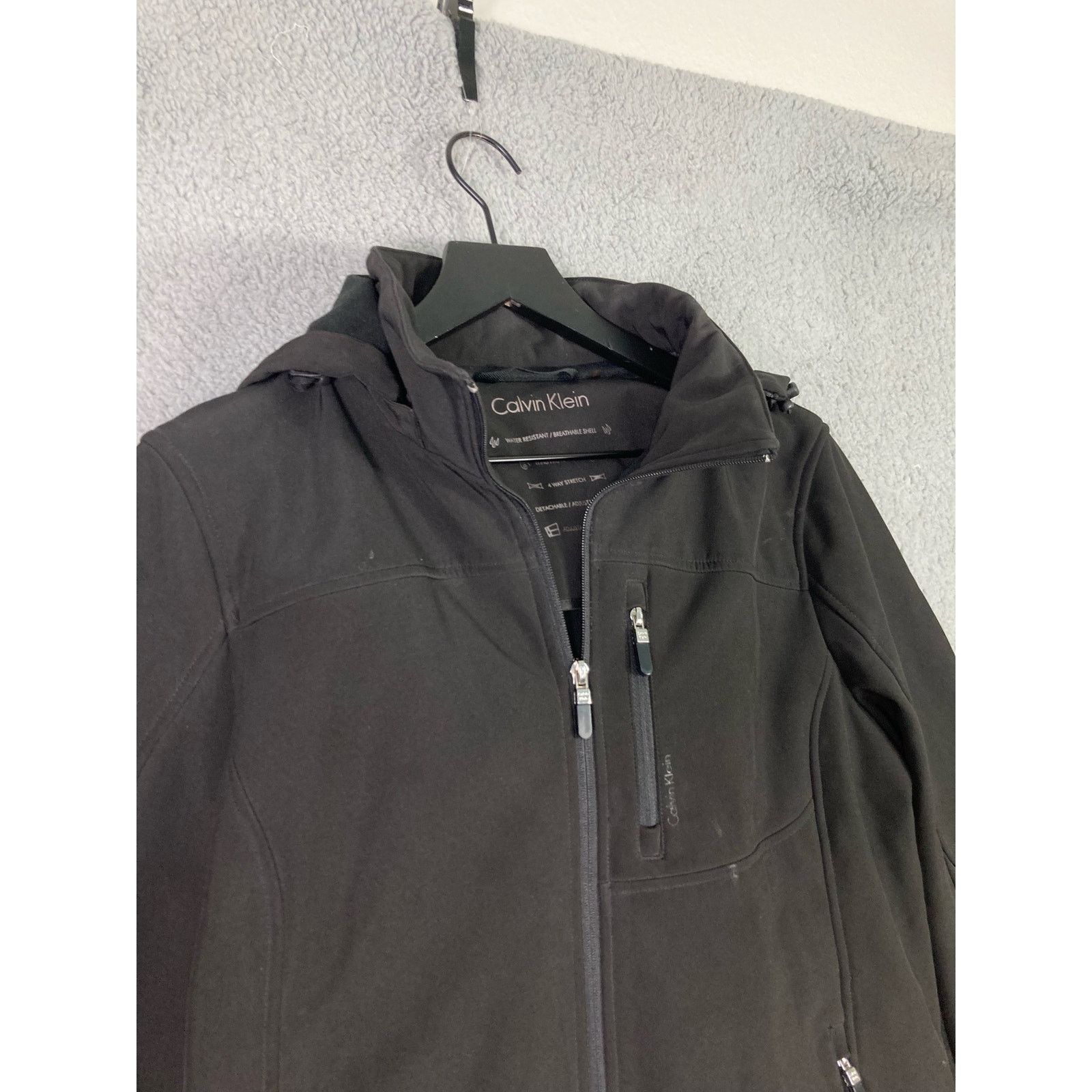Calvin Klein Calvin Klein Womens M Black Full Zip Jacket Cold Weather Size M / US 6-8 / IT 42-44 - 7 Thumbnail