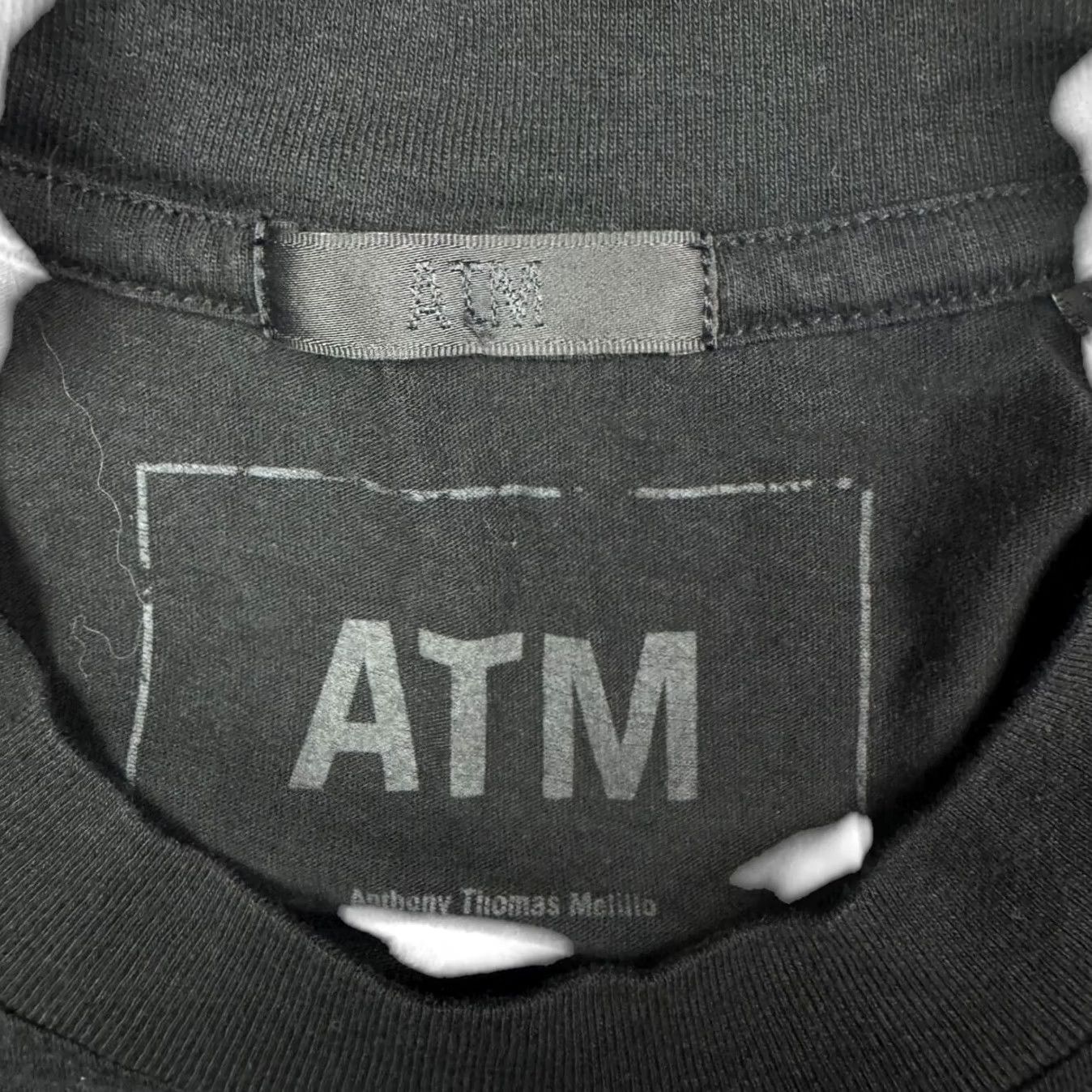 Vintage ATM Black Cotton Crew Neck T-Shirt | XS | Men | T-Shirt | Short Sleeve | Activewear | Nike? Size US XS / EU 42 / 0 - 3 Thumbnail