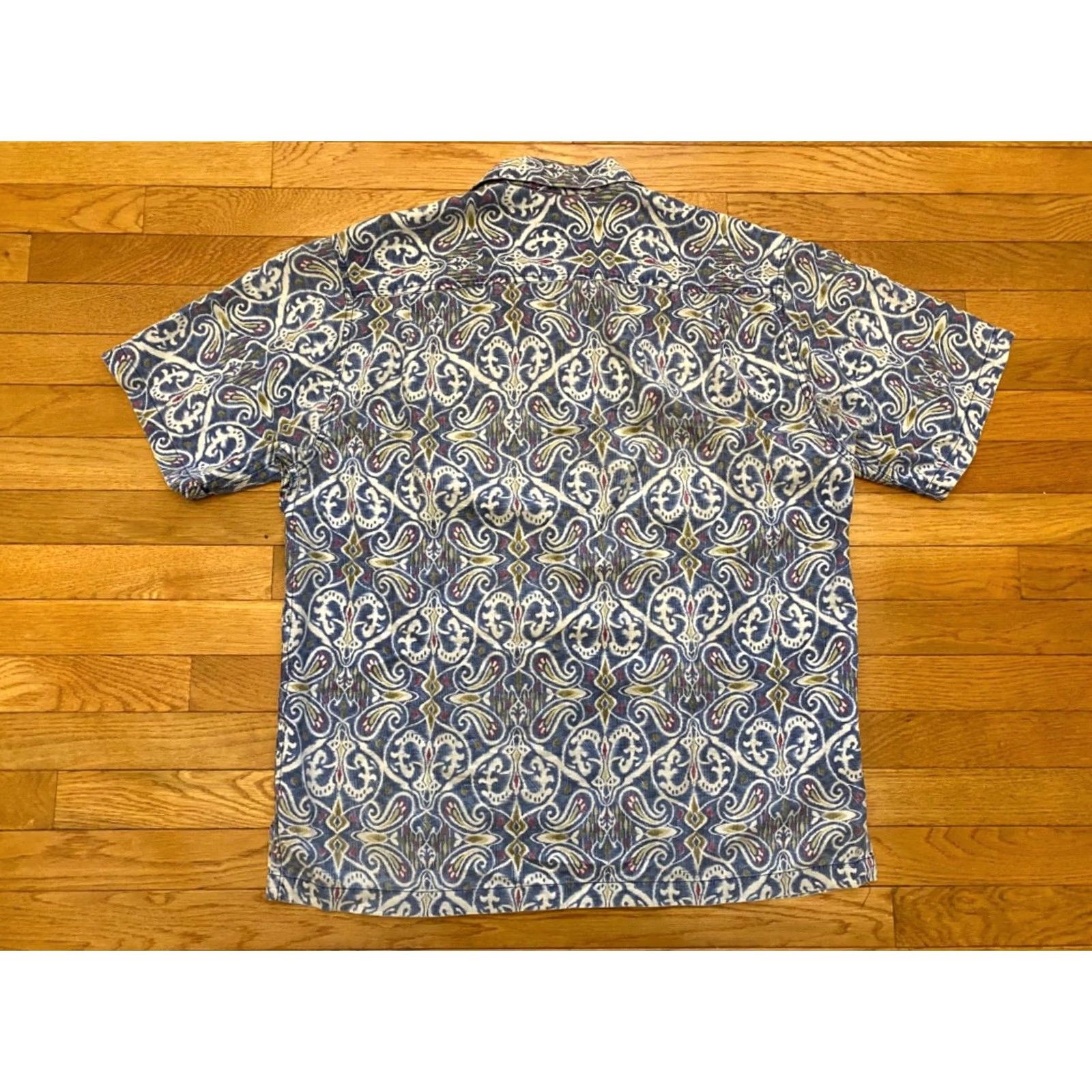 Tommy Bahama Tommy Bahama Mens Hawaiian Shirt L Colorful Floral Paisley 100% Silk Button Up Size US L / EU 52-54 / 3 - 2 Thumbnail