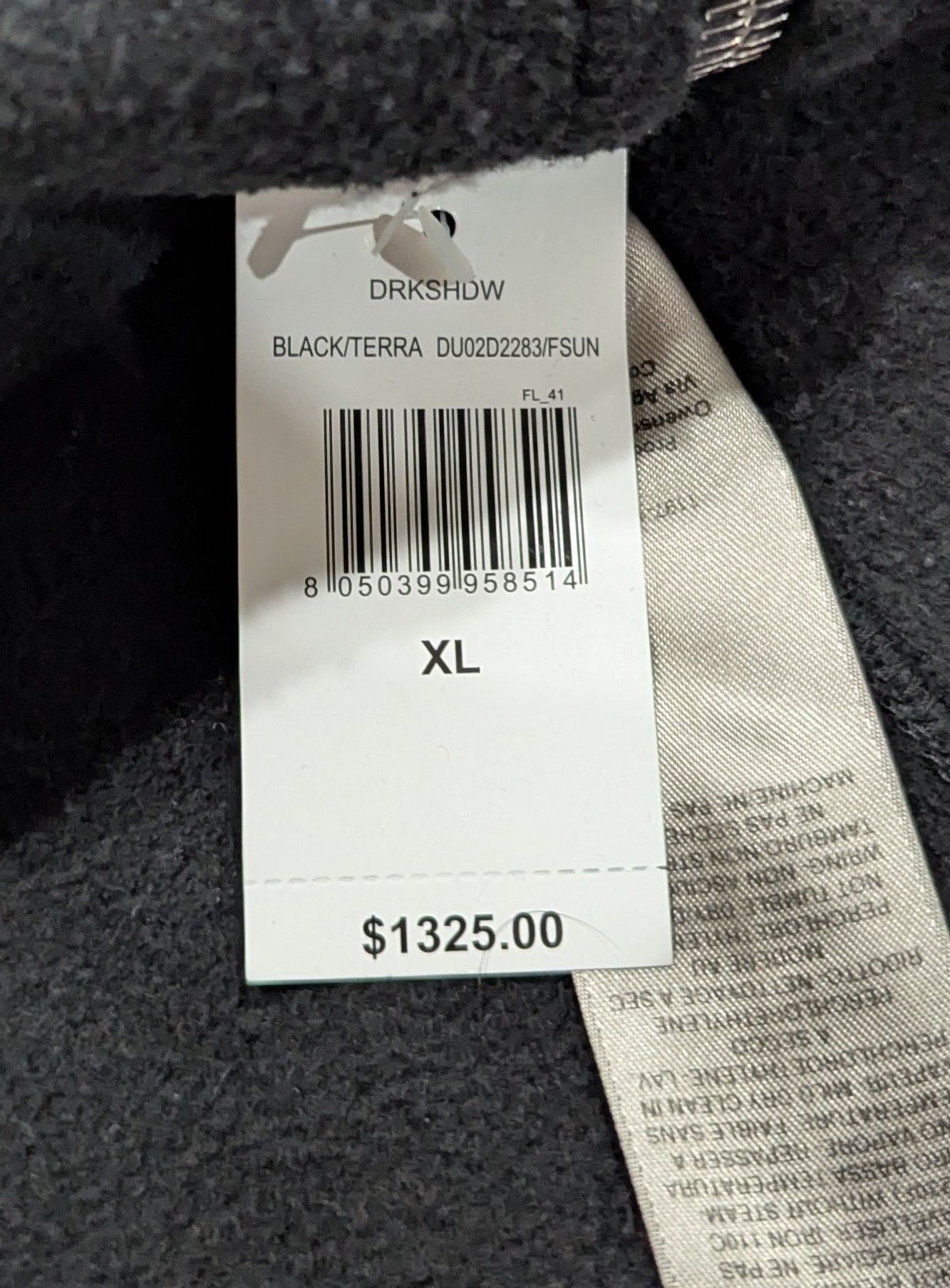 Rick Owens Drkshdw DRKSHDW RICK OWENS Flame Terry Zip Hoodie Black XL Size US XL / EU 56 / 4 - 10 Thumbnail