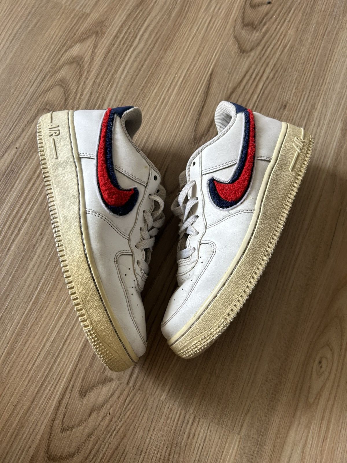 Nike Nike AF1 Chenille White Size US 7.5 / IT 37.5 - 4 Thumbnail