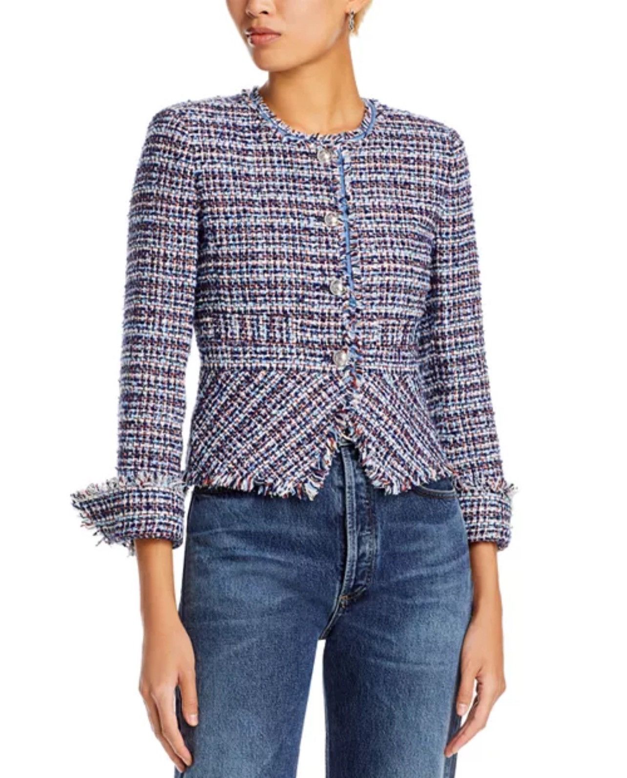 Derek Lam 10 Crosby Derek Lam 10 Crosby Elizabeth Tweed Peplum Jacket size 00 Size XXS / US 00 / IT 34 - 3 Thumbnail