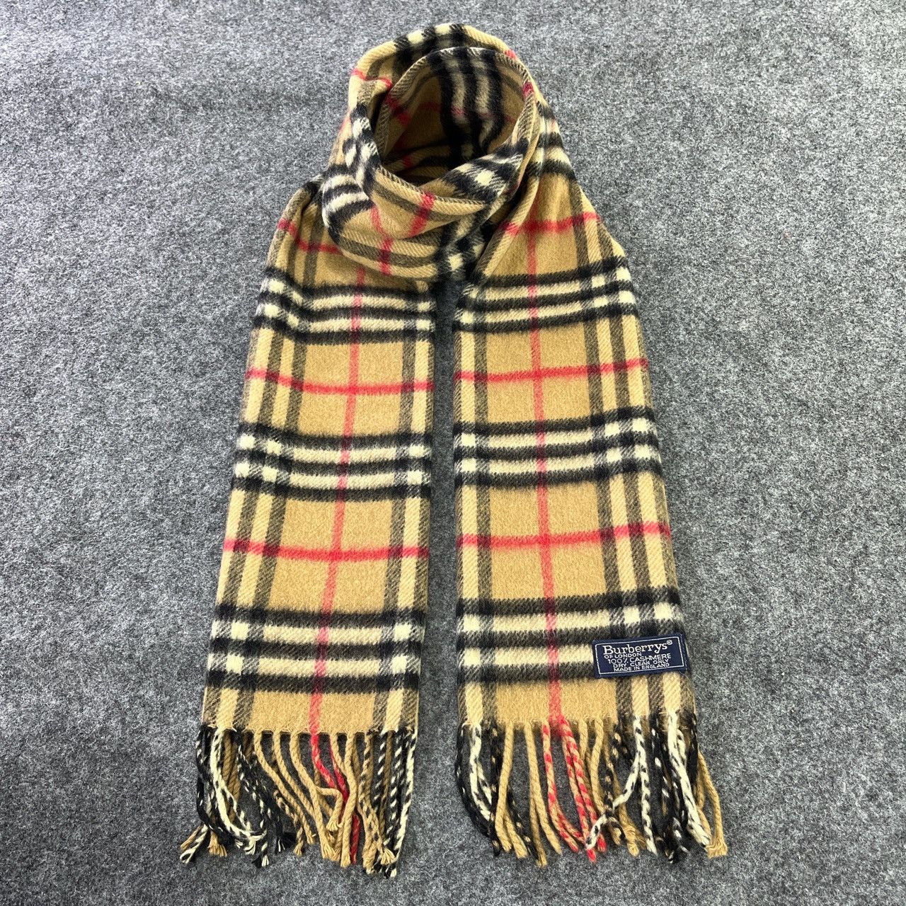 Burberry × Vintage Burberry Nova Check Scarf / Muffler / Neckwear - T107 Size ONE SIZE - 1 Thumbnail