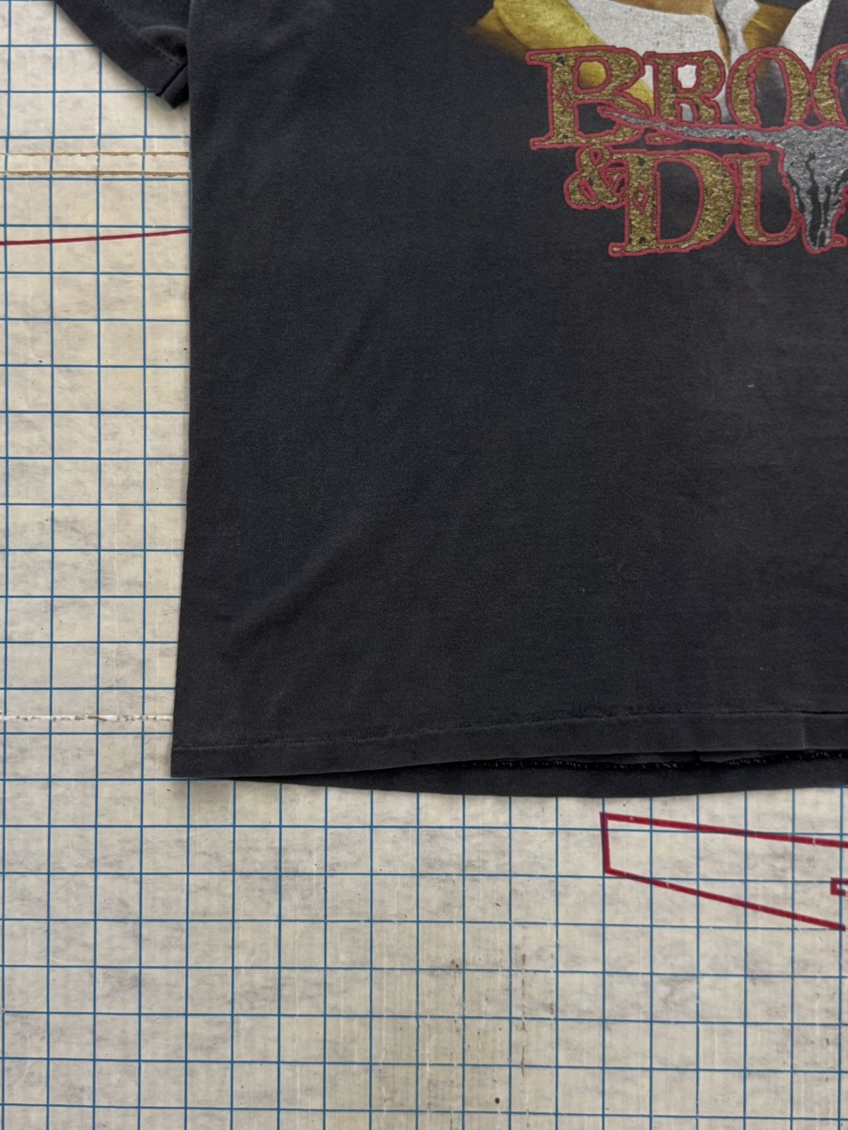 Band Tees × Vintage Vintage Brooks & Dunn Faded Black Waiting On Sundown Tour Te Size US XXL / EU 58 / 5 - 10 Thumbnail