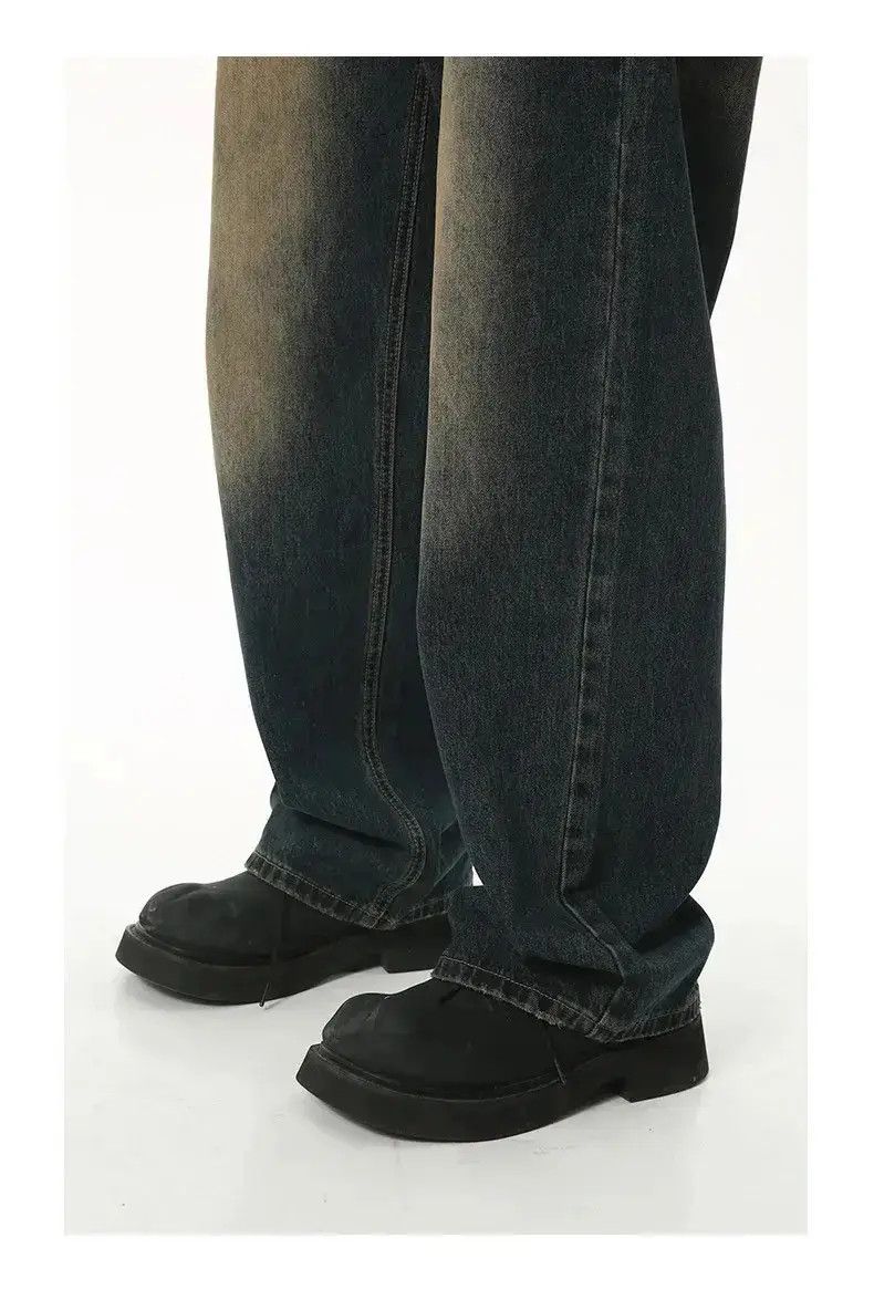 Japanese Brand Loose wide-leg vintage distressed jeans y2k Size US 32 / EU 48 - 6 Thumbnail