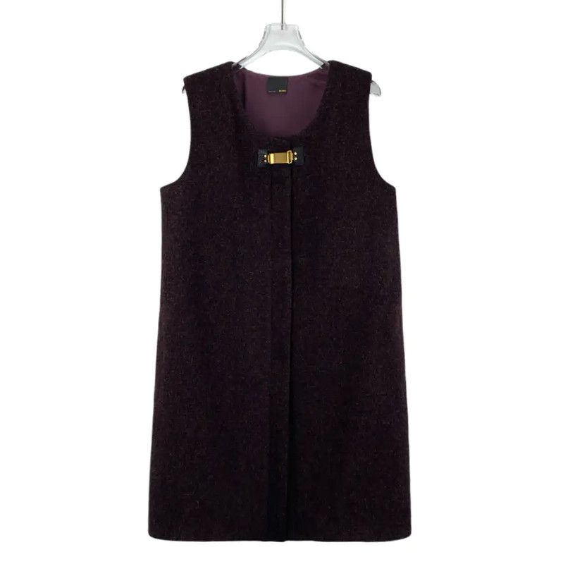 Fendi Fendi Purple Wool Dress for Women 0089 Size ONE SIZE - 1 Thumbnail