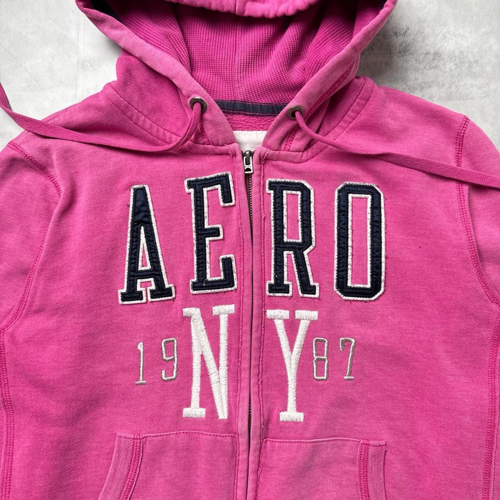 Aeropostale Y2K Aeropostale Zip Up Pink Hoodie Jacket Size L / US 10 / IT 46 - 2 Thumbnail