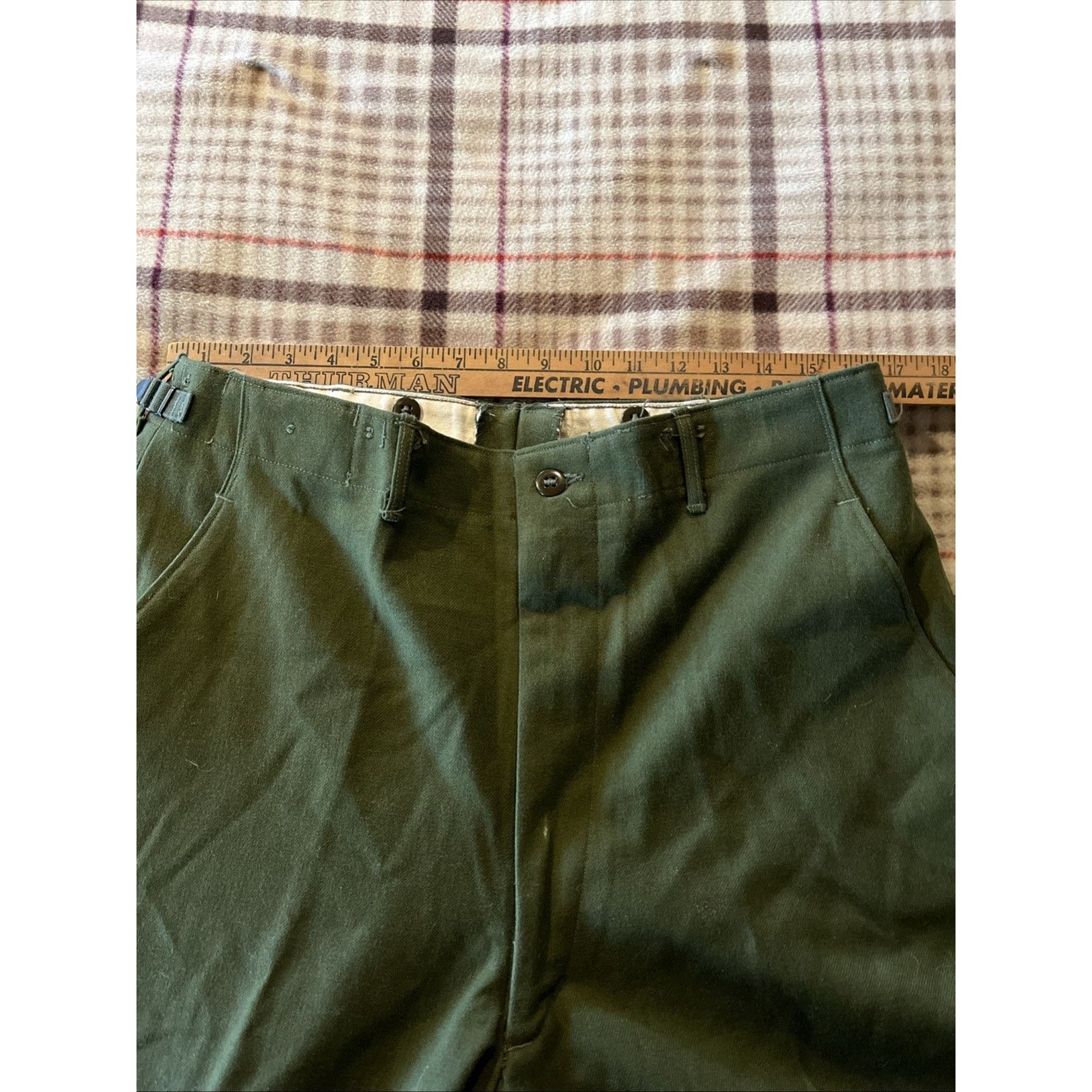 Other Vintage M-1951 Pants Medium ARMY Green Military 33x28 Wool Size US 33 - 9 Thumbnail
