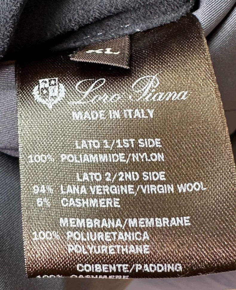 Loro Piana LORO PIANA Wool and cashmere cotton coat Size US XL / EU 56 / 4 - 6 Thumbnail