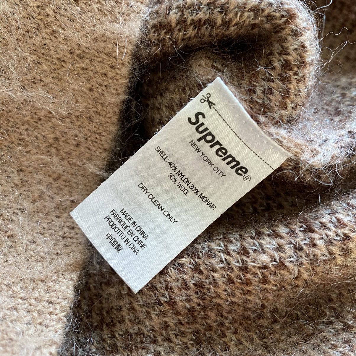 Supreme Supreme Abstract Stripe Cardigan Light Brown 2022 Mohair Size US M / EU 48-50 / 2 - 6 Thumbnail