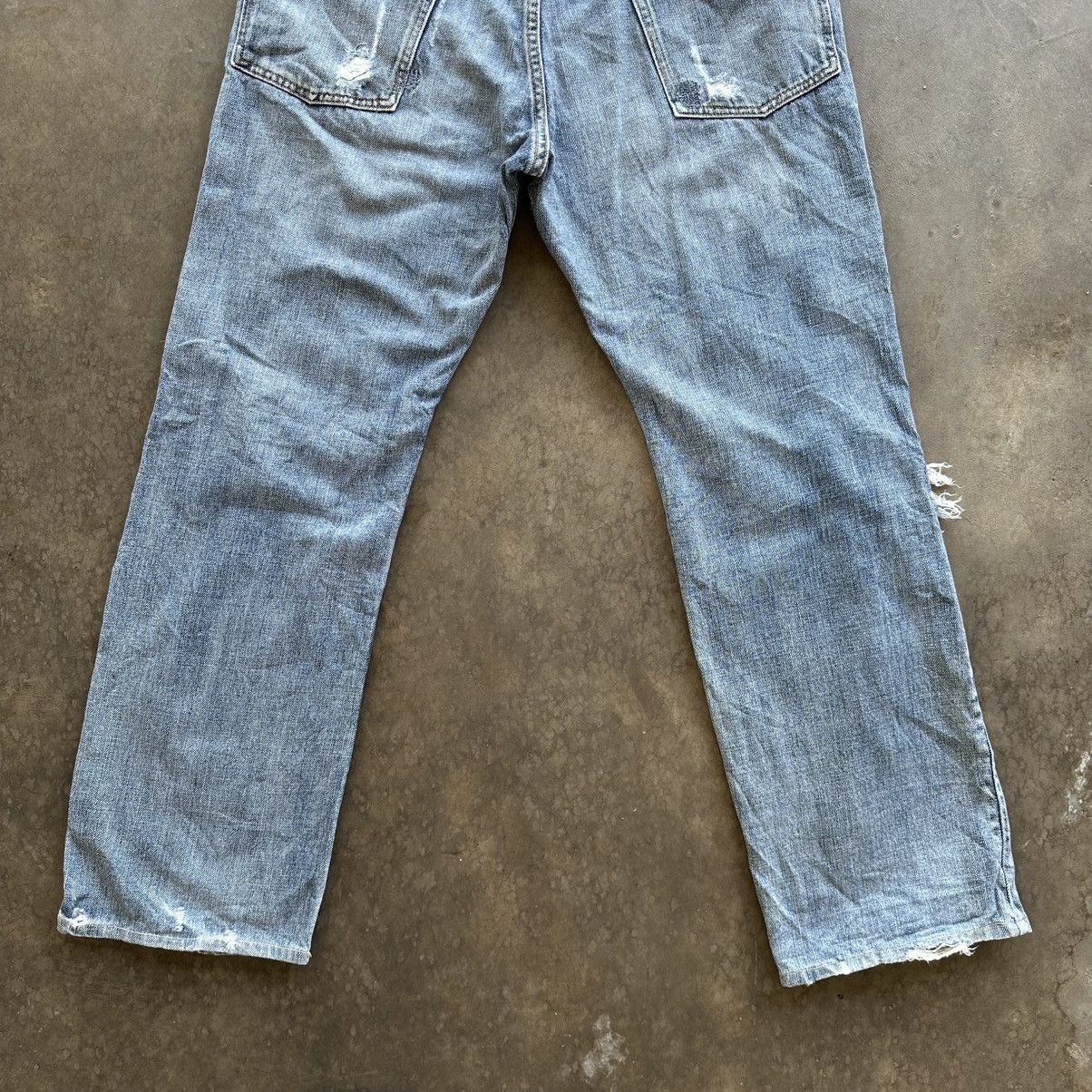 Japanese Brand Vintage Japanese Raw Faded Denim Jeans Made In Japan Size 31 Size US 31 - 10 Thumbnail