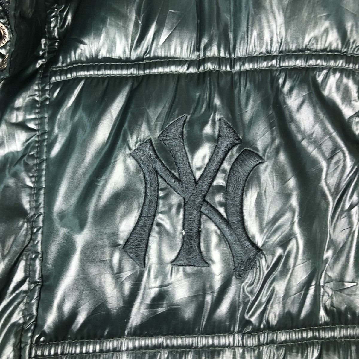 New York Yankees 🔥Vintage Sleeveless Biker Puffer Down Jacket MLB New York Size US M / EU 48-50 / 2 - 17 Thumbnail